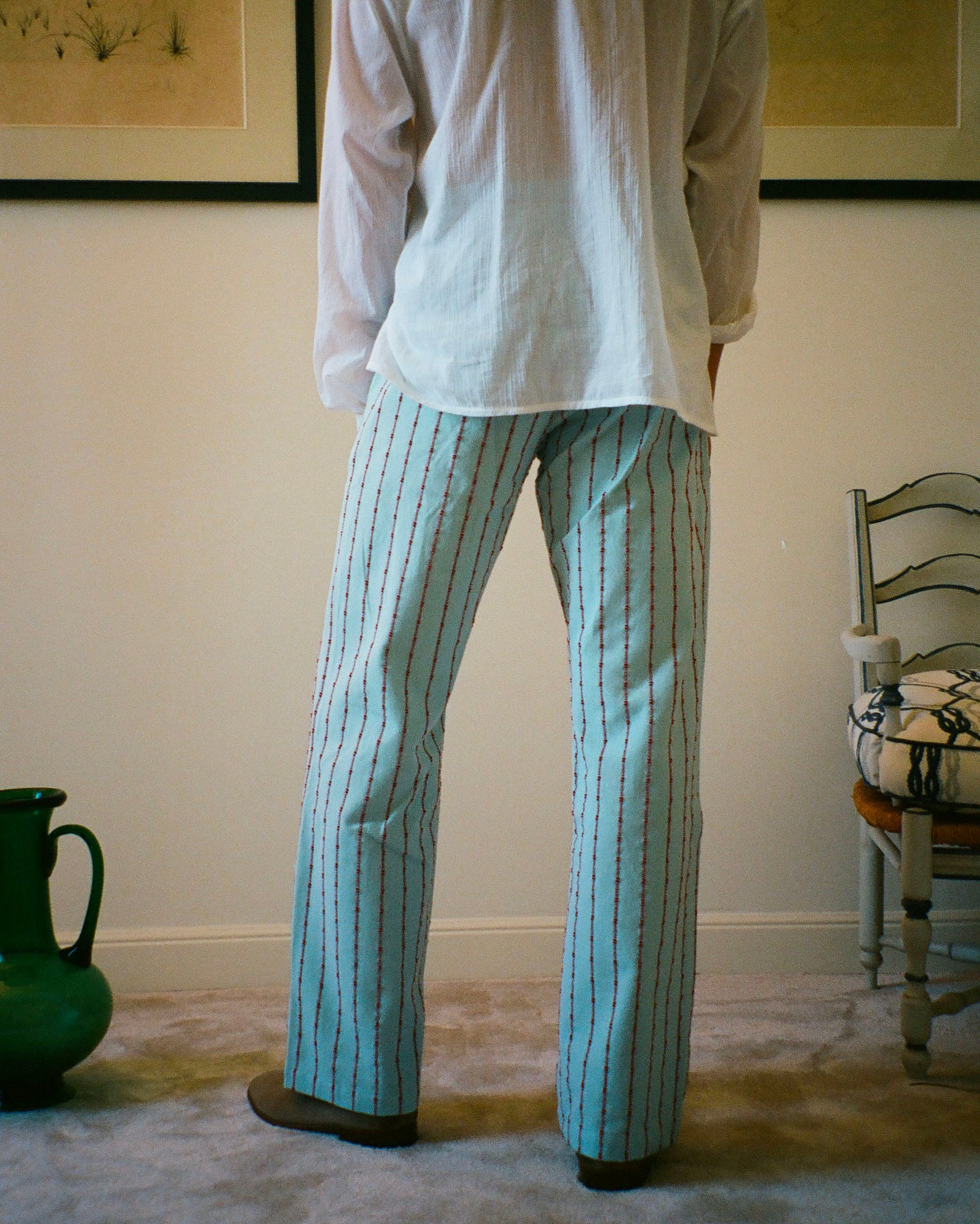 PANTALON CAPON TRESSE BLUE PINK