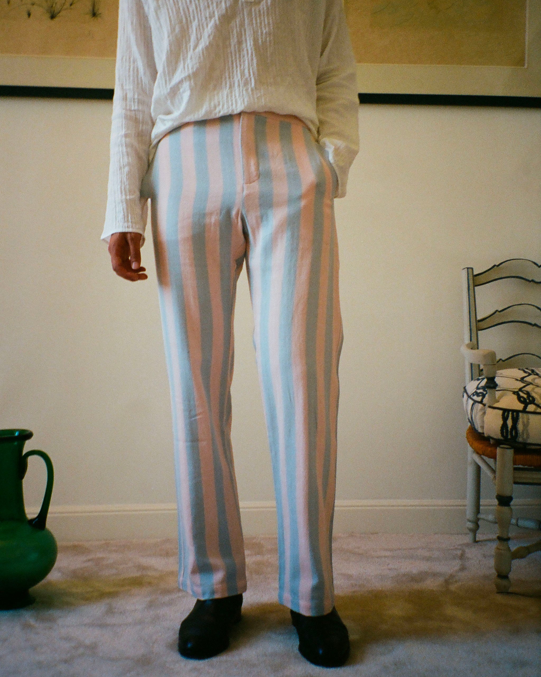 PANTALON CAPON PARASOL AZUR & ROSE