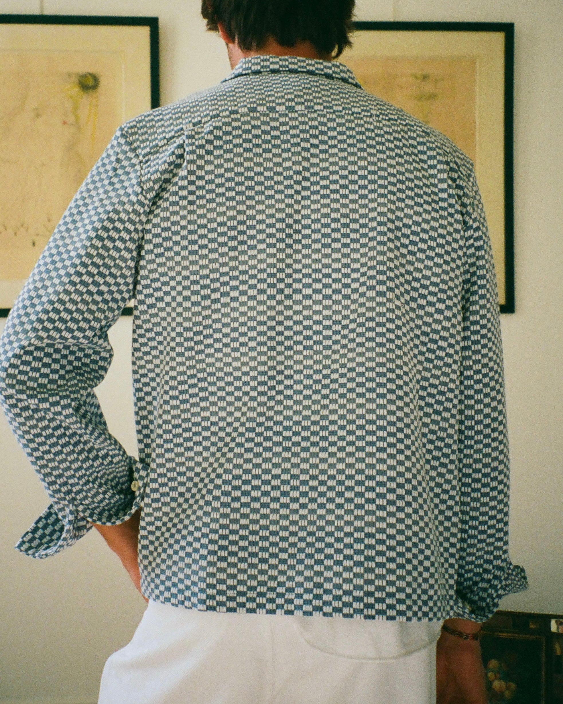 CAPON OVERSHIRT - BLUE CHECK
