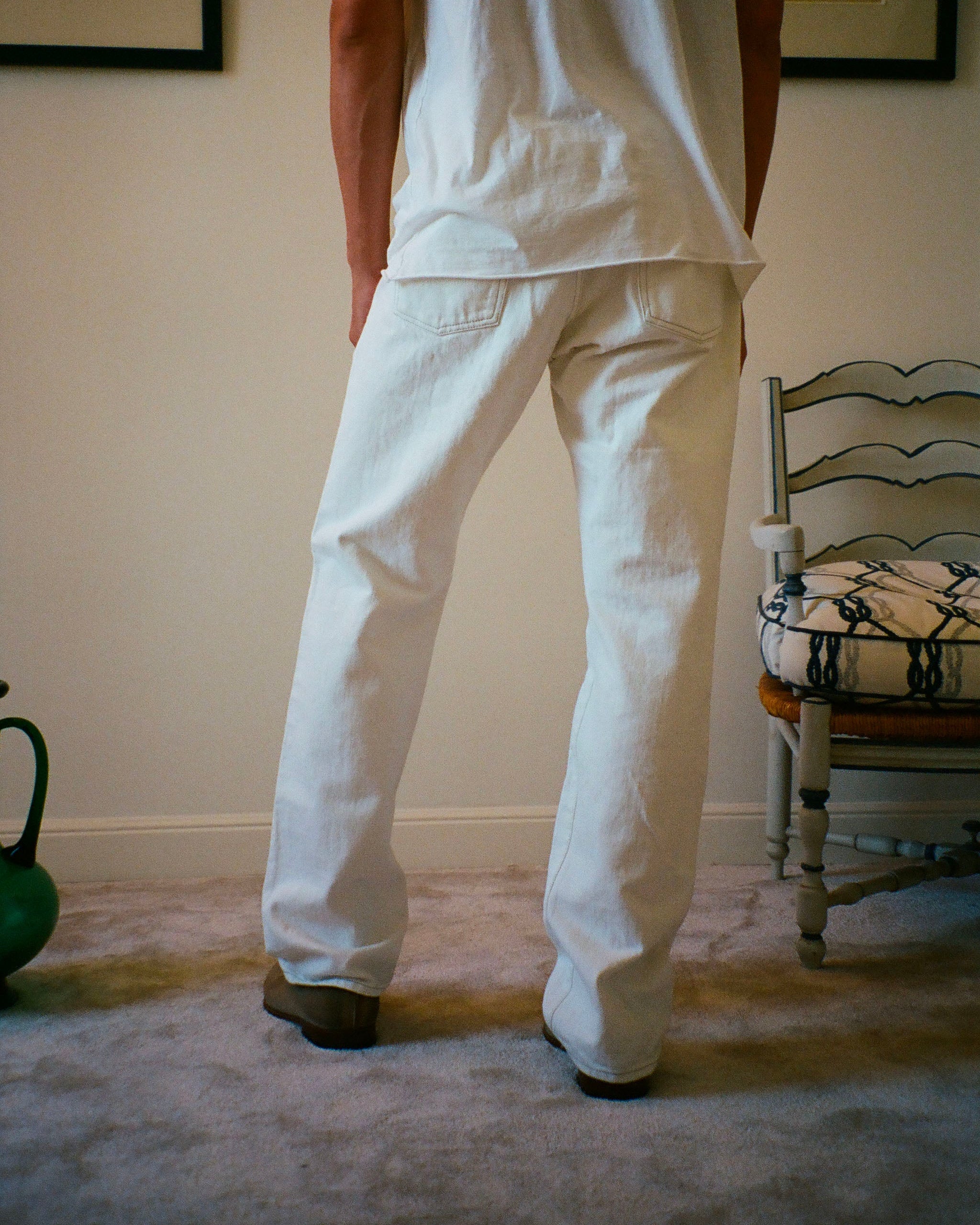 EREVAN JEANS - WHITE SELVEDGE DENIM
