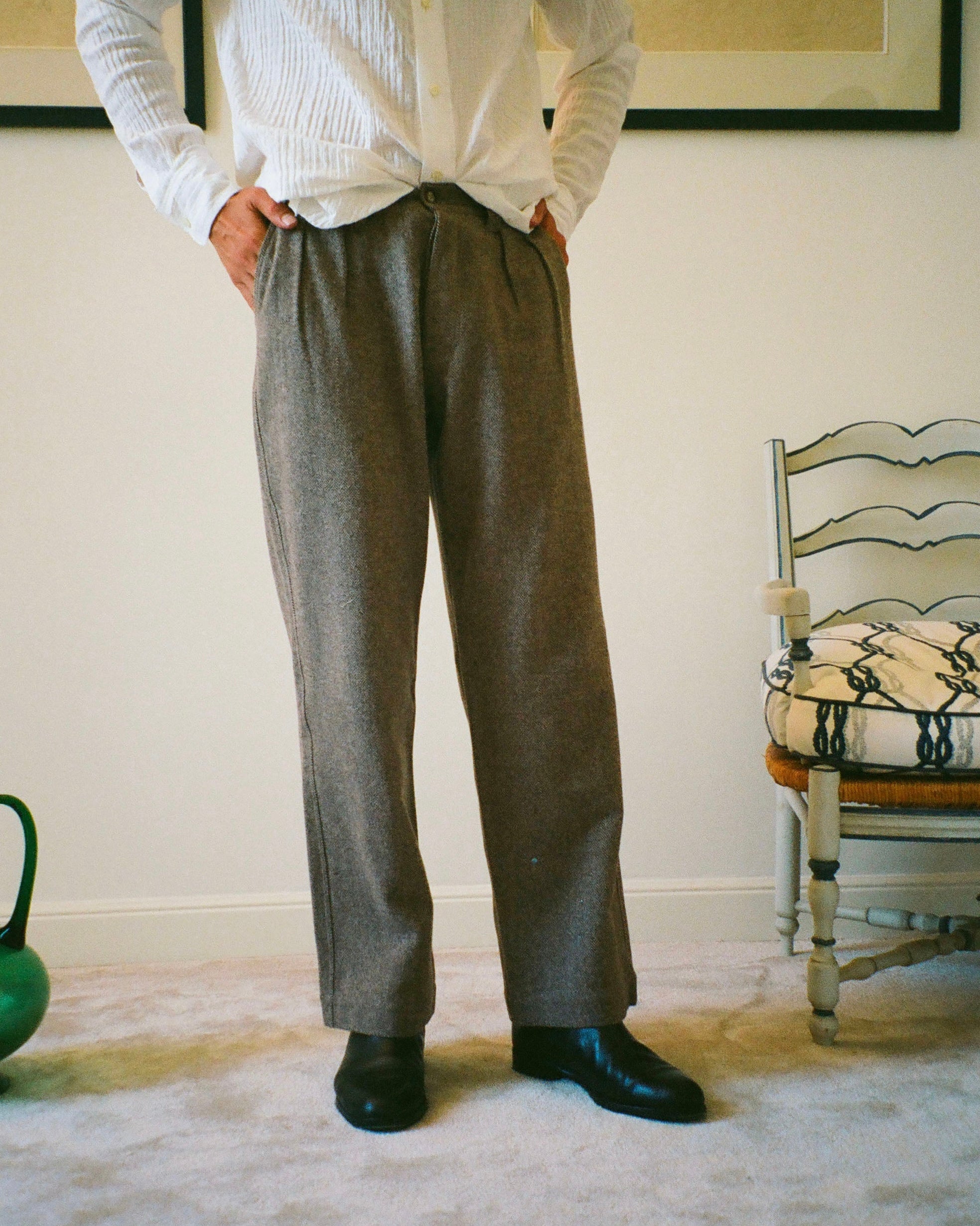 PANTALON WALTER HERRINGBONE