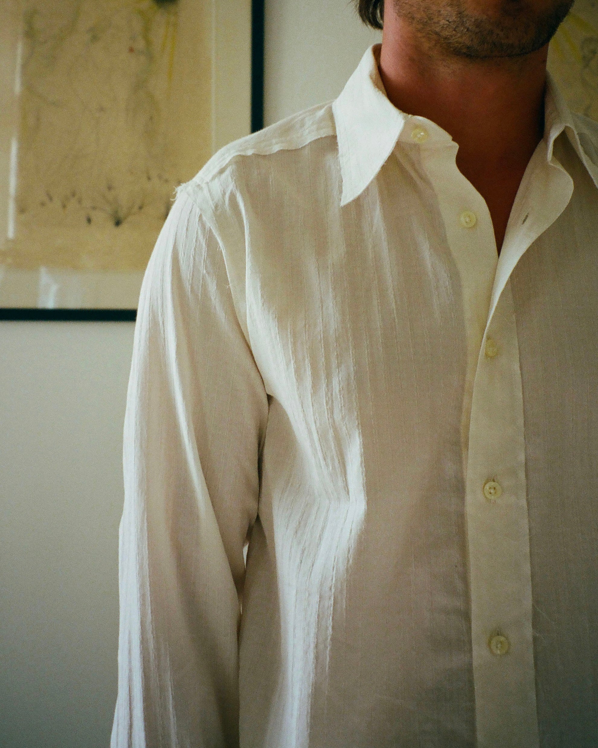 JAGGER SHIRT - BARBED WHITE