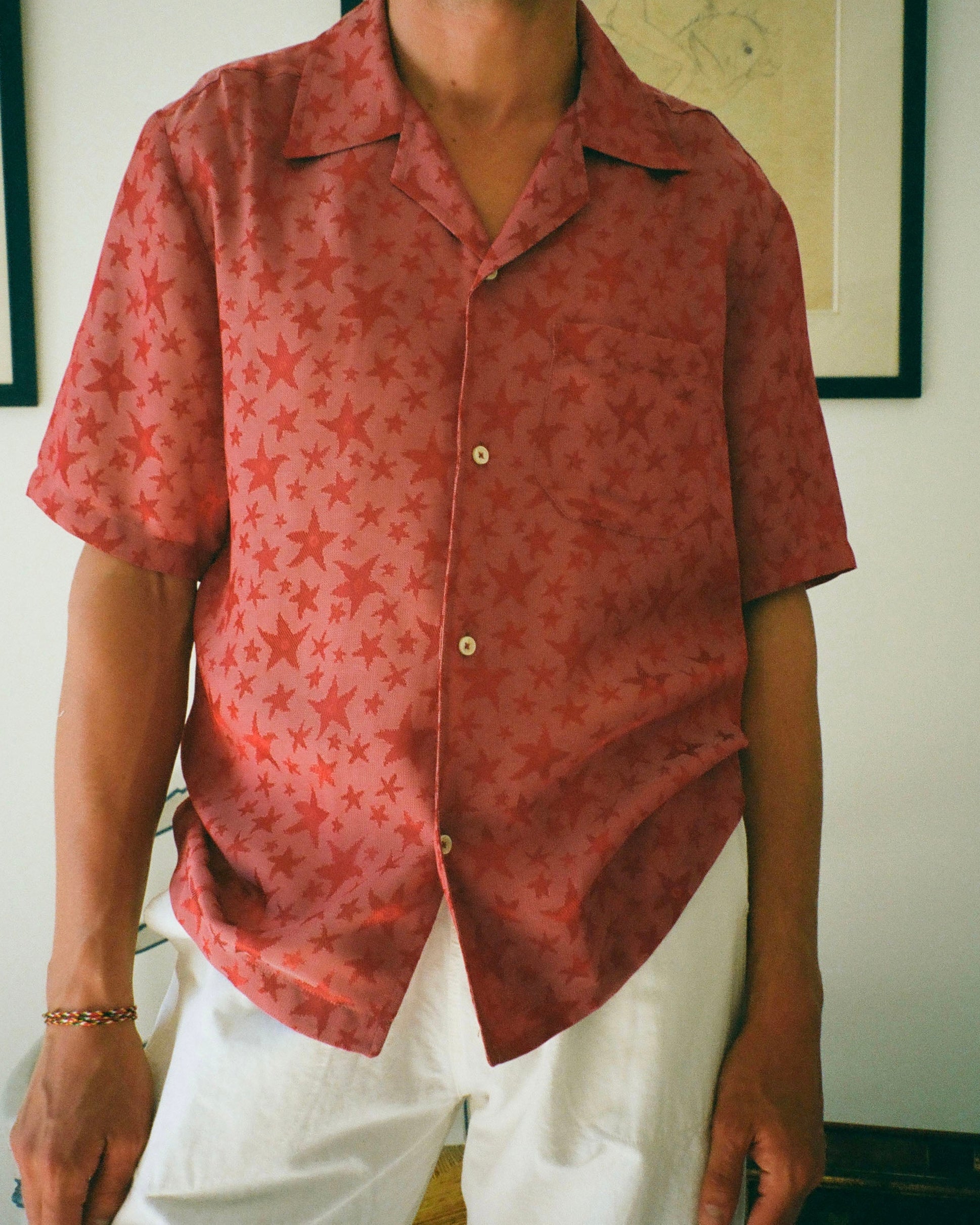 CHEMISE ESCALET ÉTOILE DE MER ROUGE