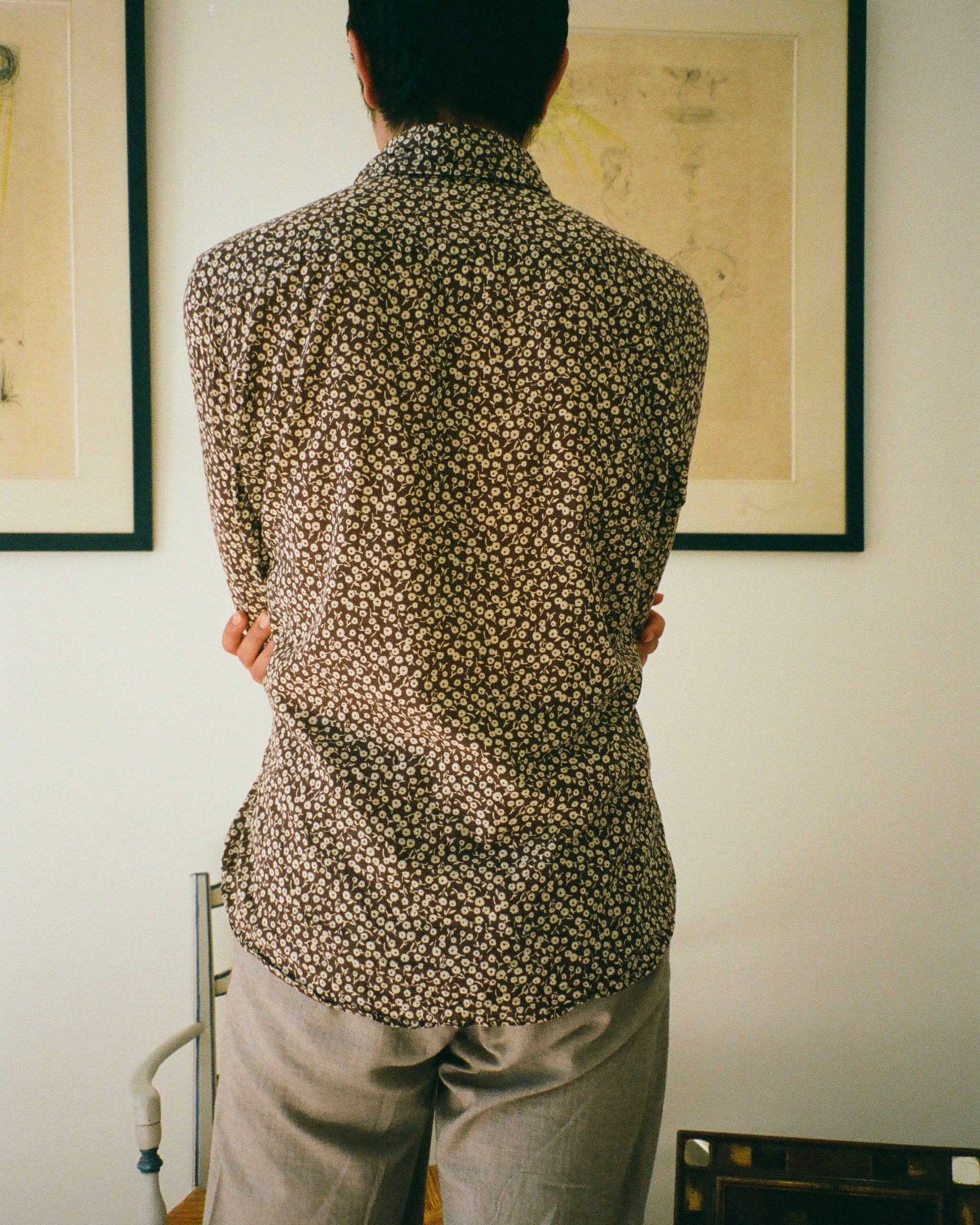 CHEMISE WILL FLEUR MARRON