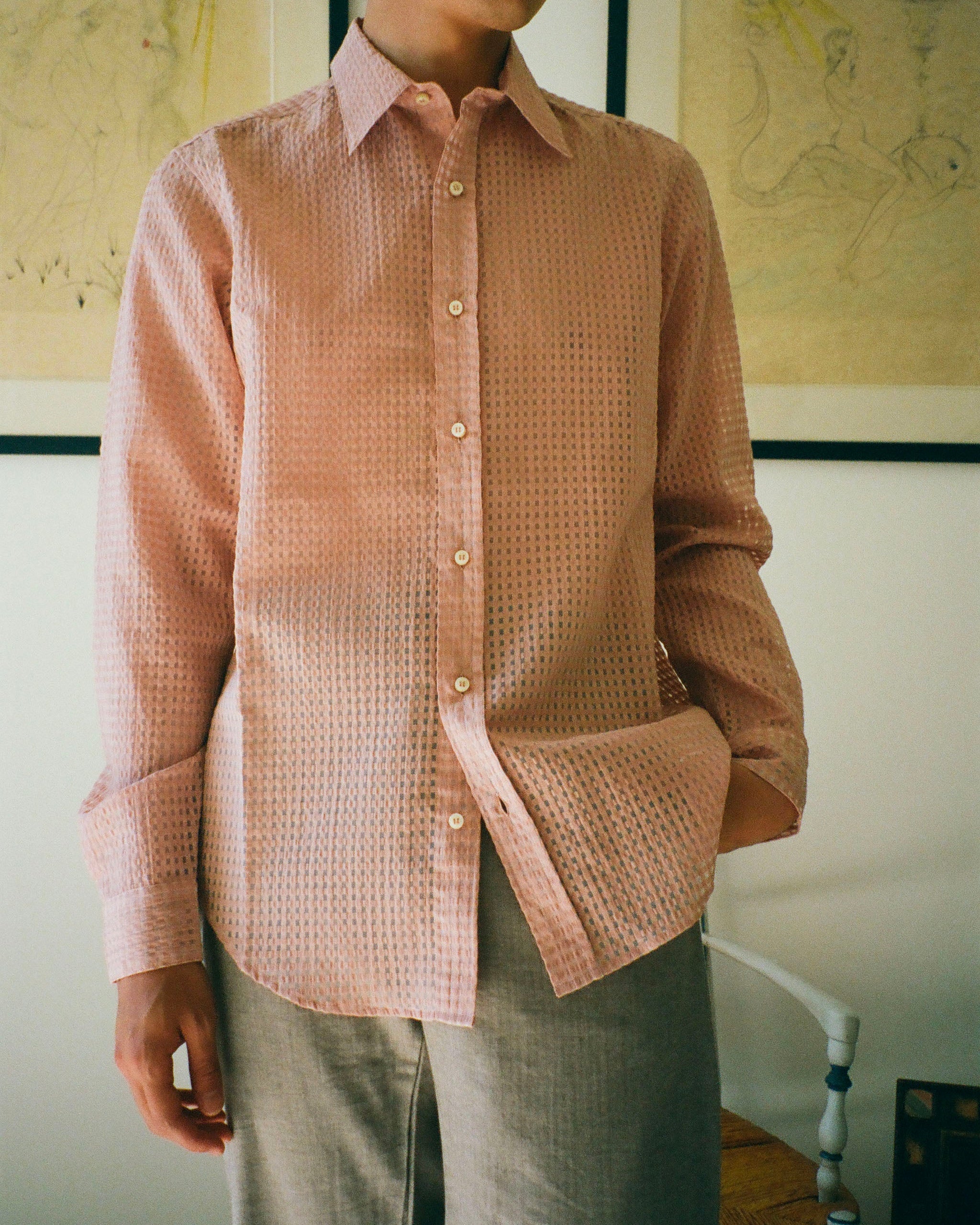 EREVAN SHIRT - PINK CHECK