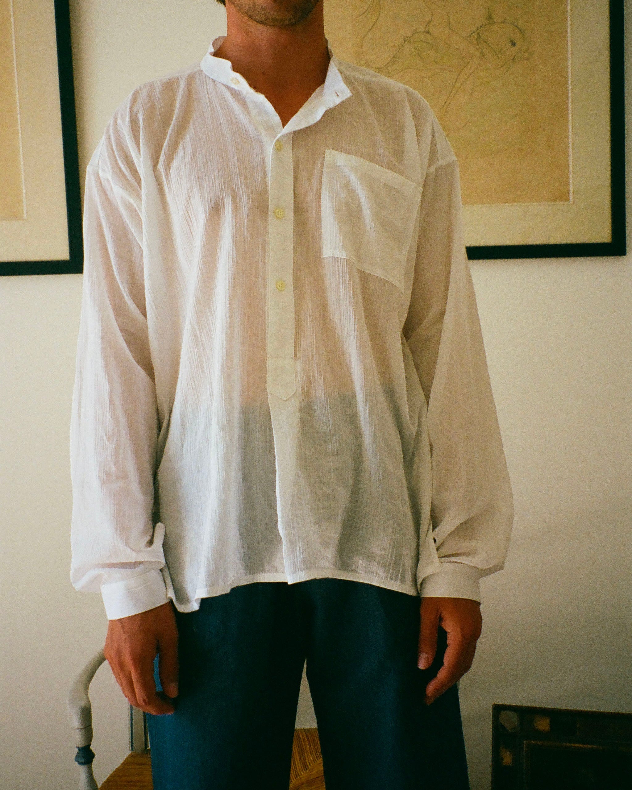 LICES SHIRT - TURQUOISE STRIPE