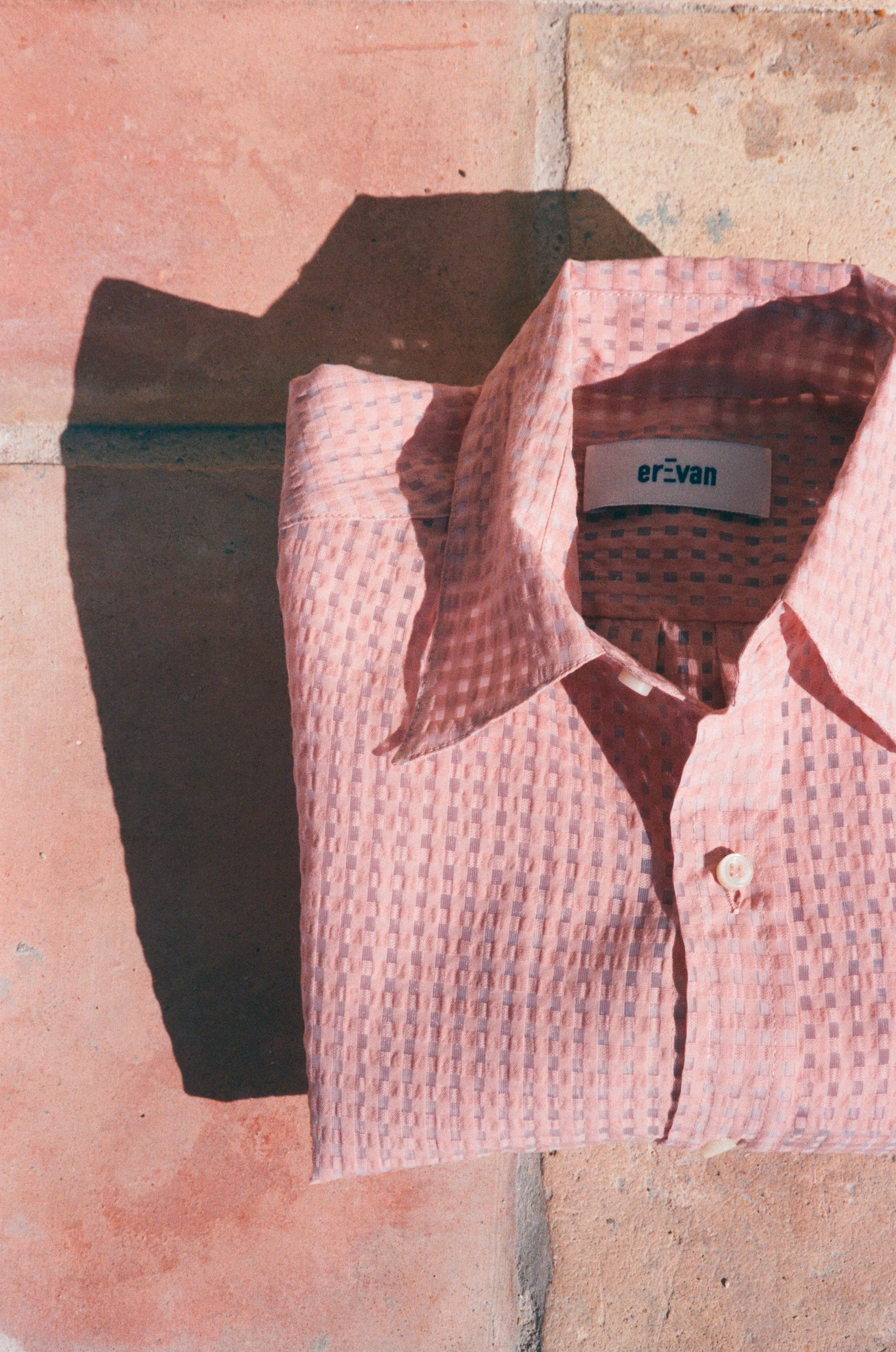 CHEMISE EREVAN - CARREAUX ROSE