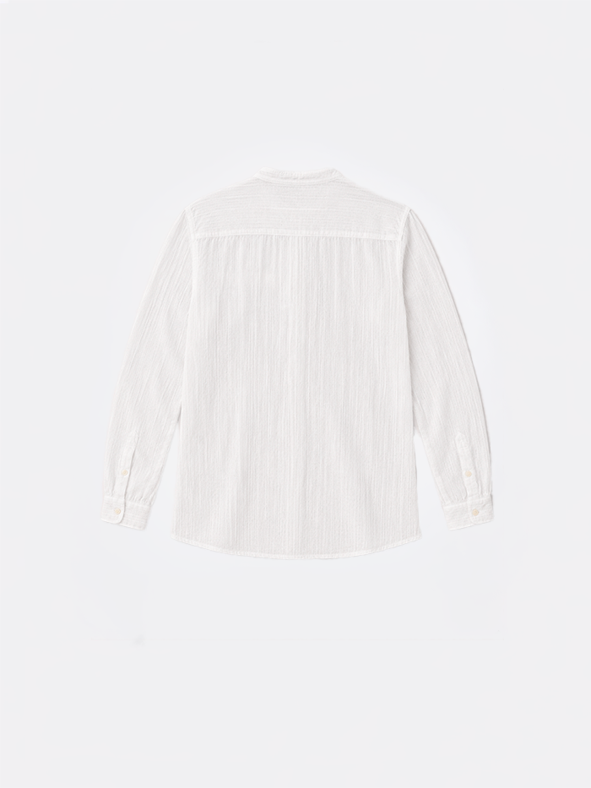 CHEMISE LICES - FROISSÉ CÔTELÉ BLANC