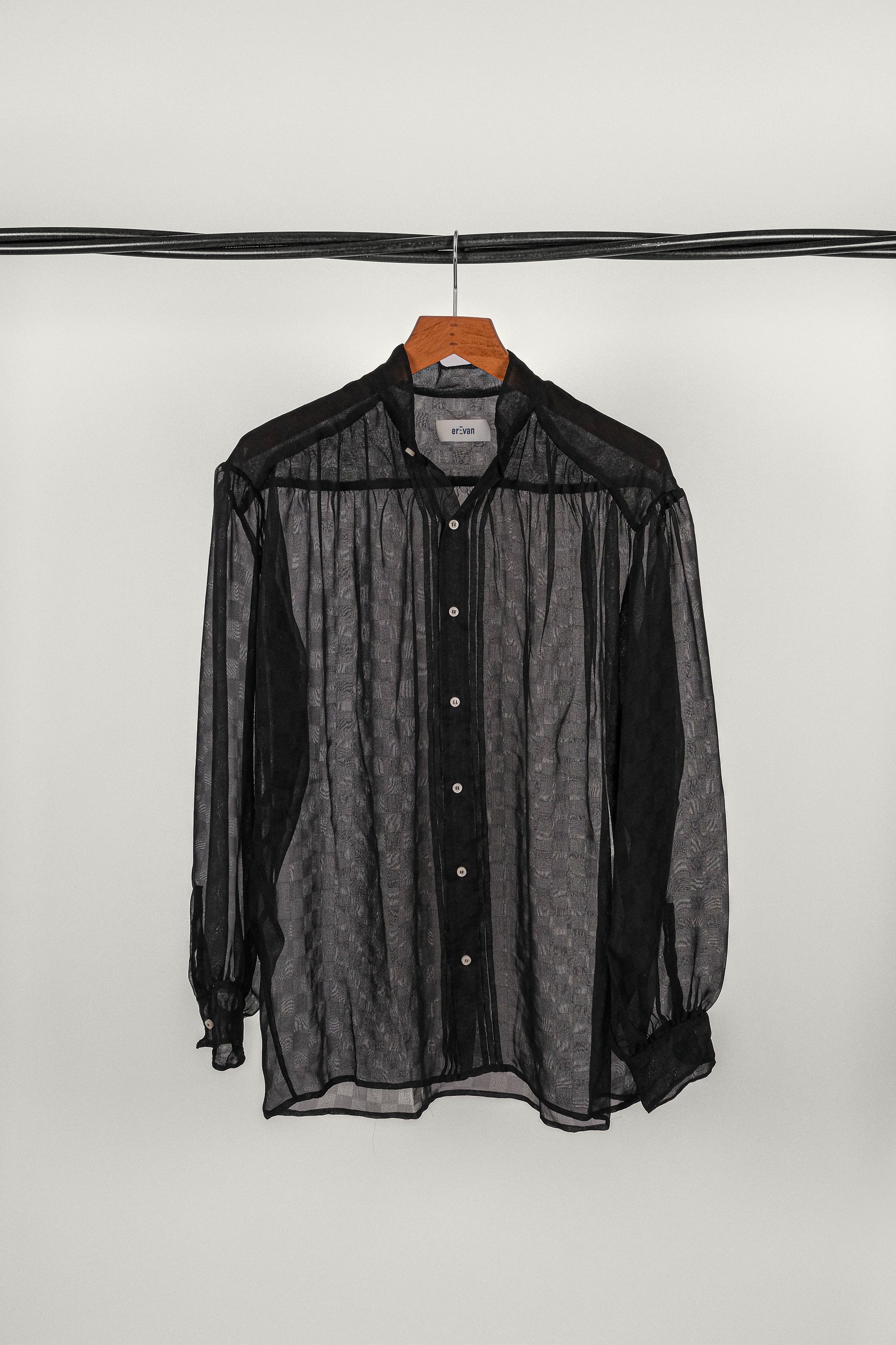 CHEMISE SIGNAC PLISSÉE NOIRE