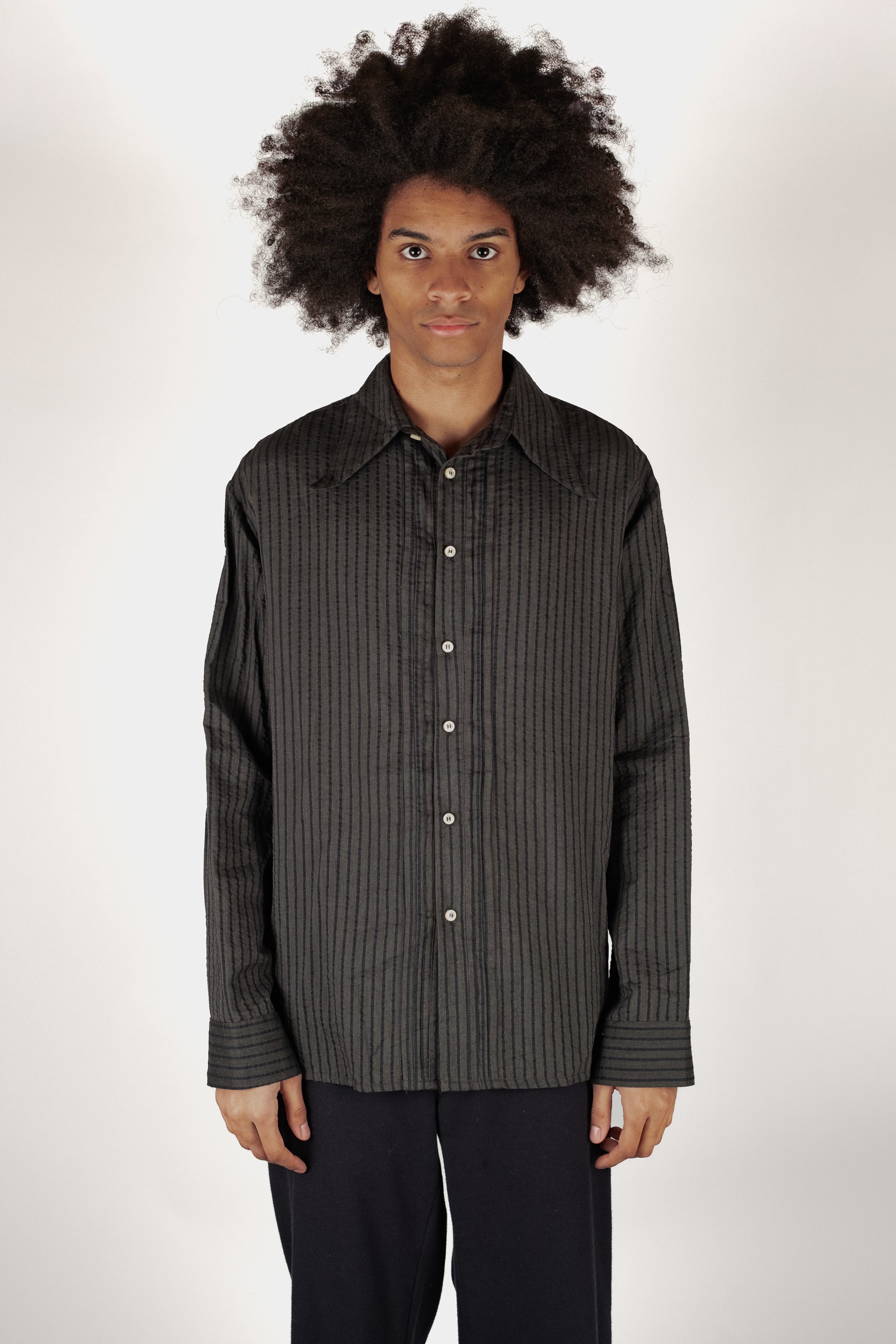 CHEMISE CAMARAT - RAYURES NOIRES