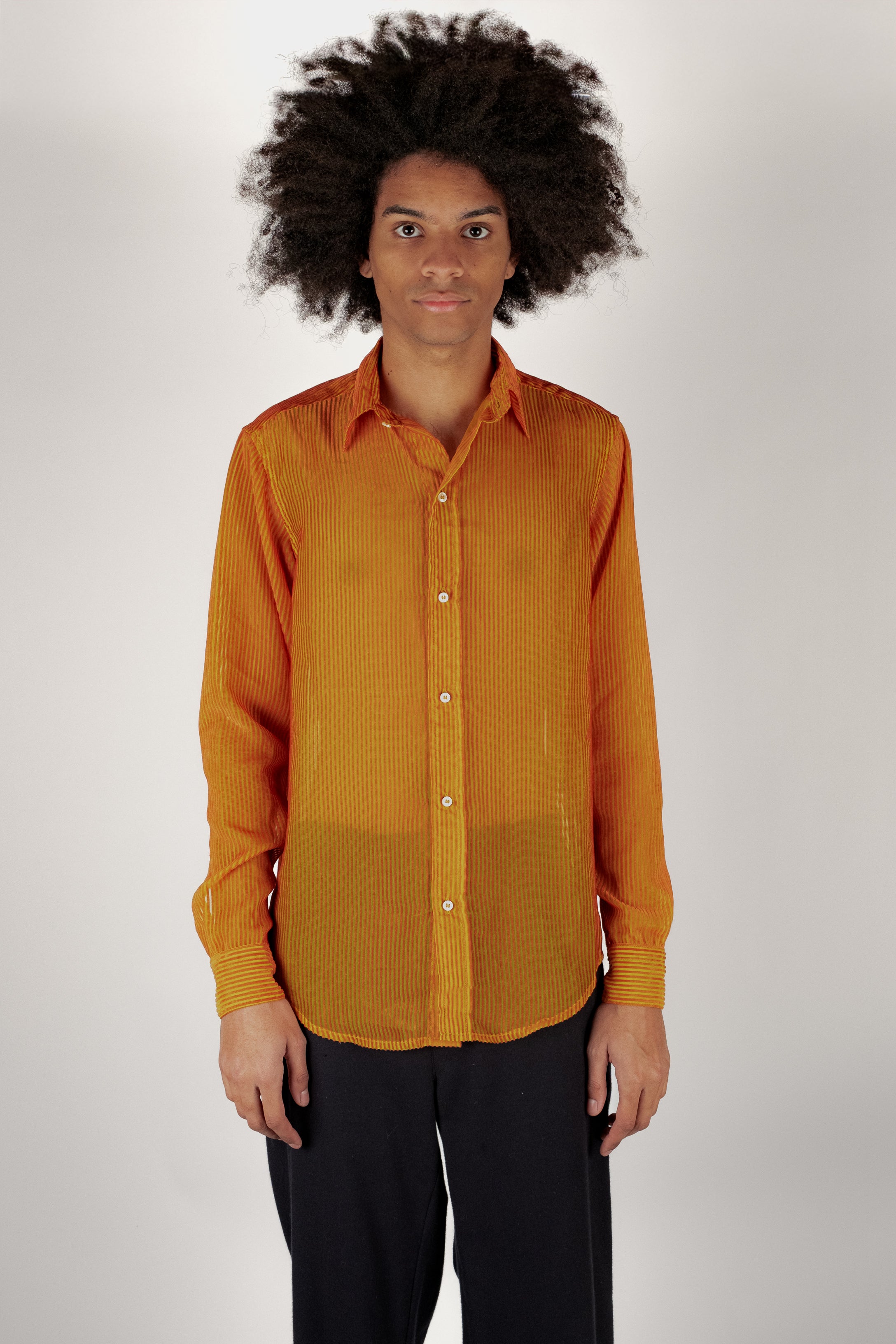 EREVAN SHIRT - ORANGE CORDUROY