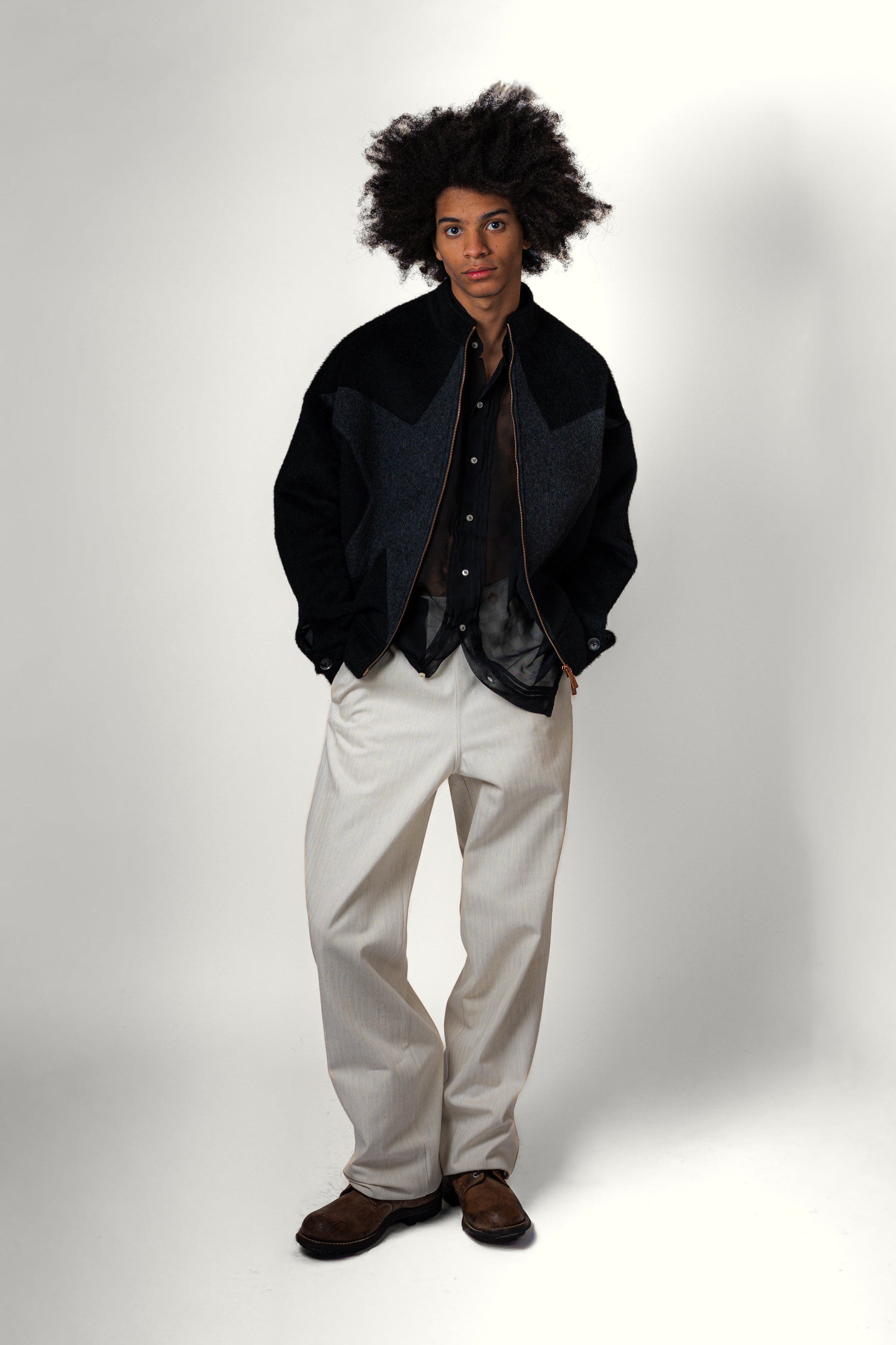 VESTE STAR NOIR GRIS