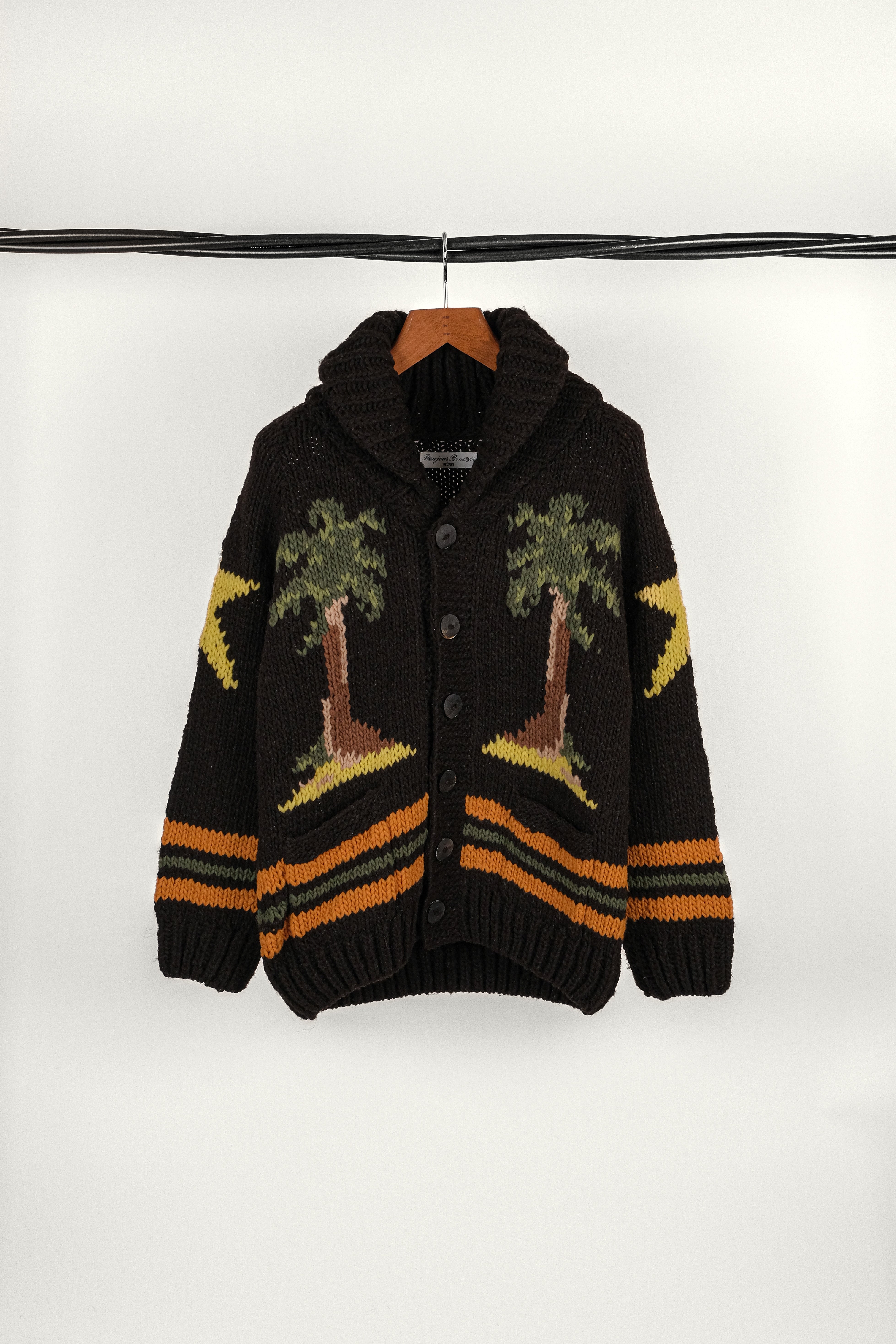 CARDIGAN • MAISON VOYAGE BLACK | Cardigan pour homme Erevan