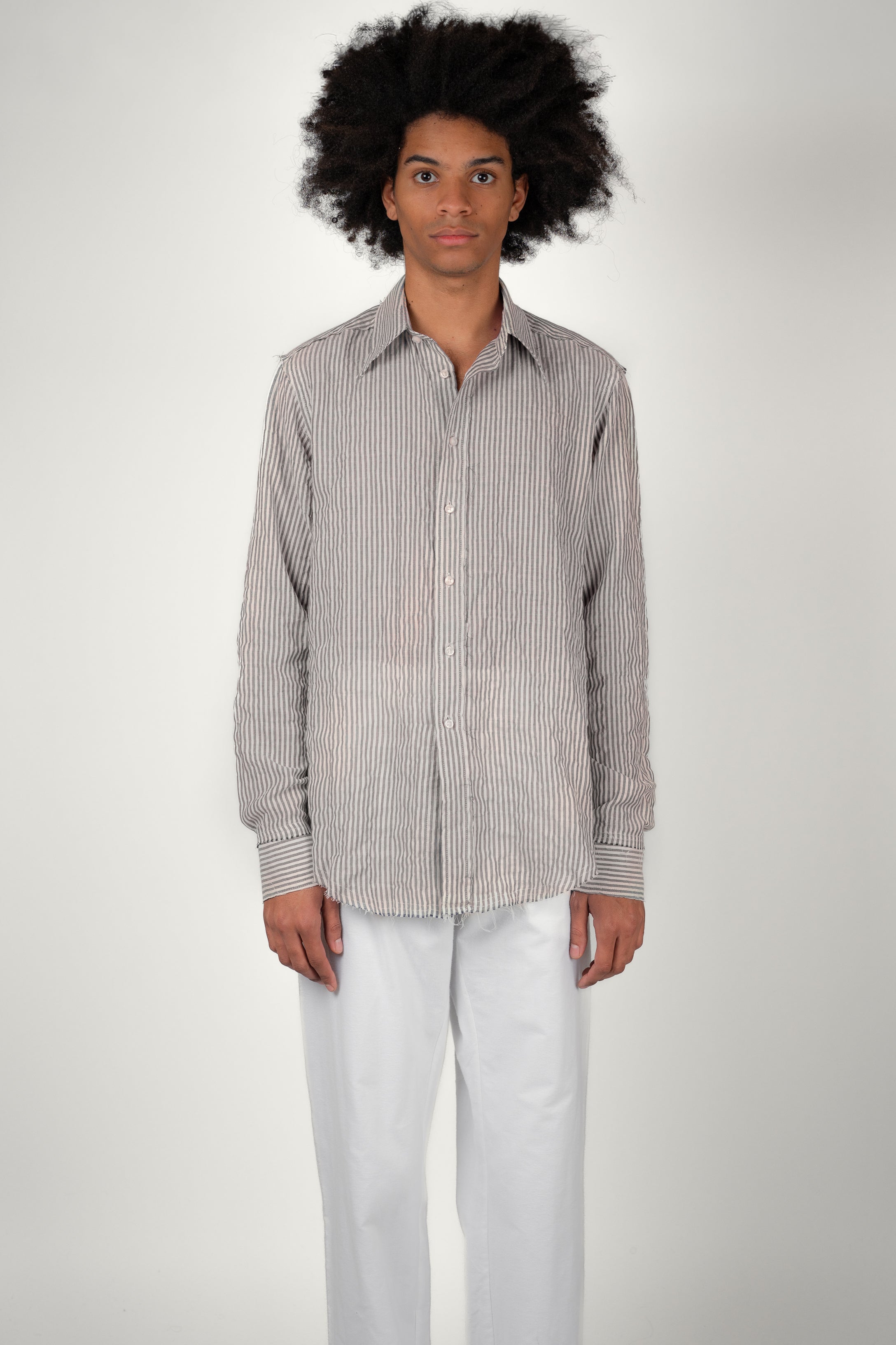 CHEMISE JAGGER • BLACK HERRINGBONE | Chemise pour homme Erevan