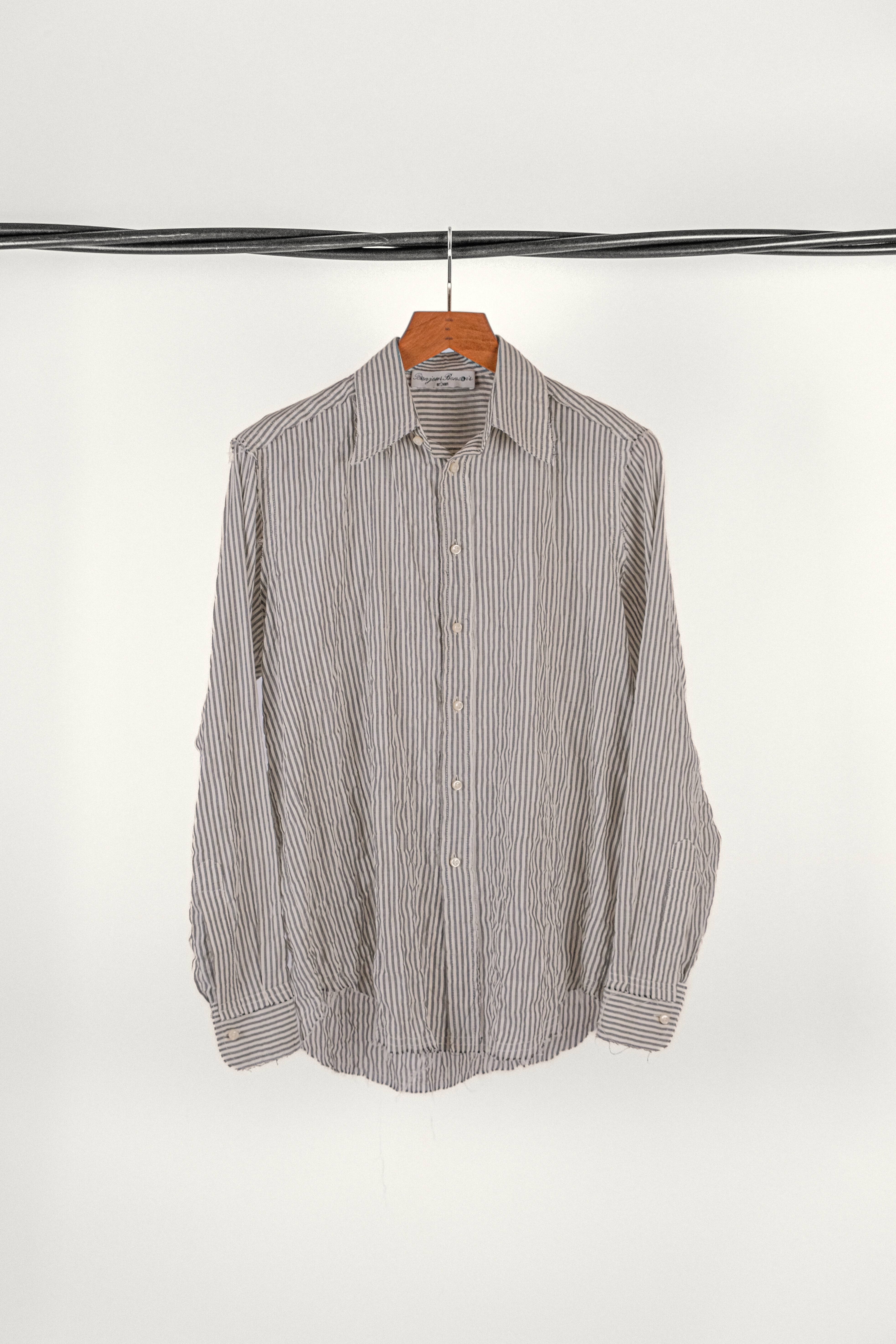 CHEMISE JAGGER • BLACK HERRINGBONE | Chemise pour homme Erevan