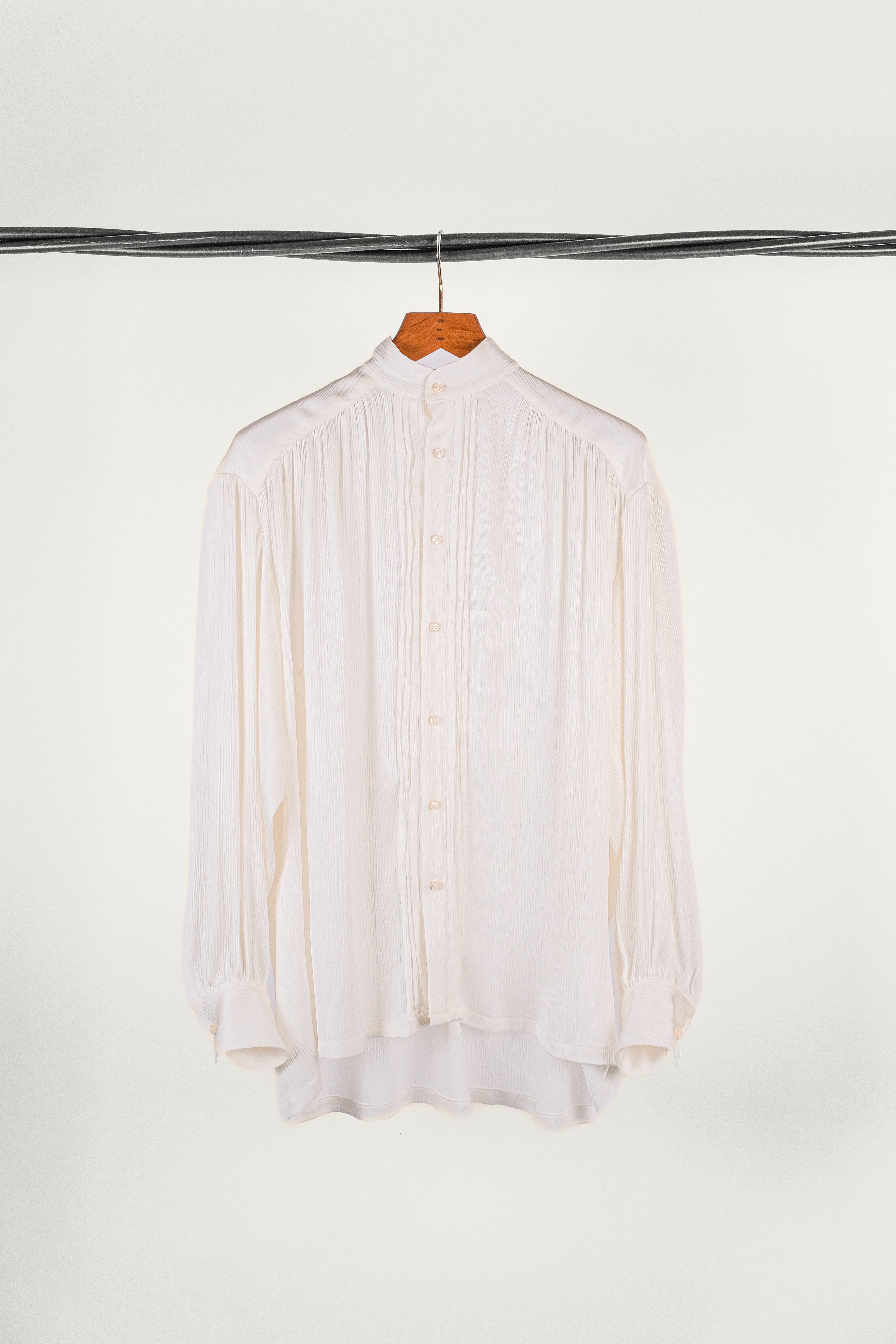 CHEMISE SIGNAC • PLISSÉE BLANC | Chemise pour homme Erevan