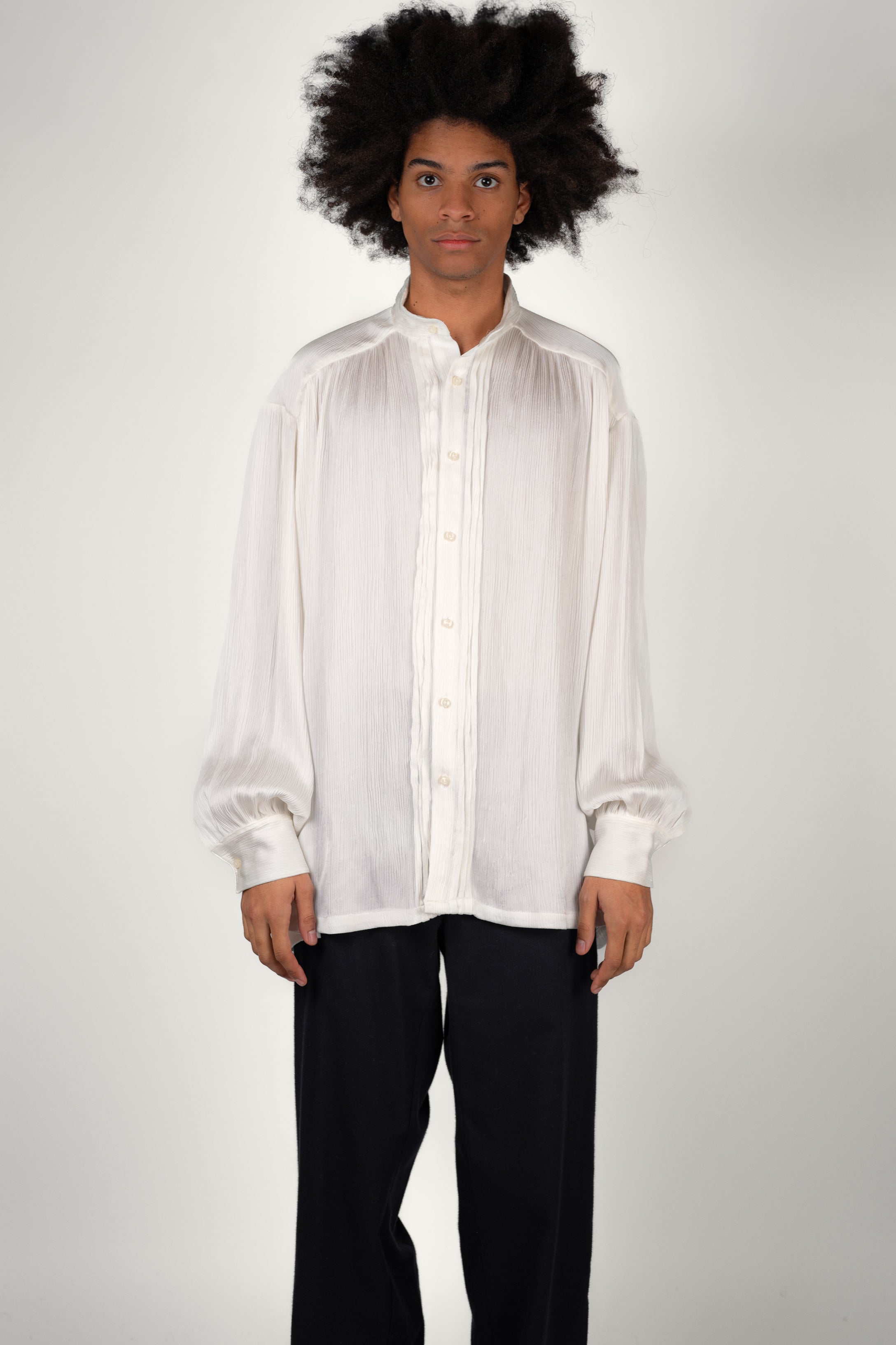 CHEMISE SIGNAC • PLISSÉE BLANC | Chemise pour homme Erevan