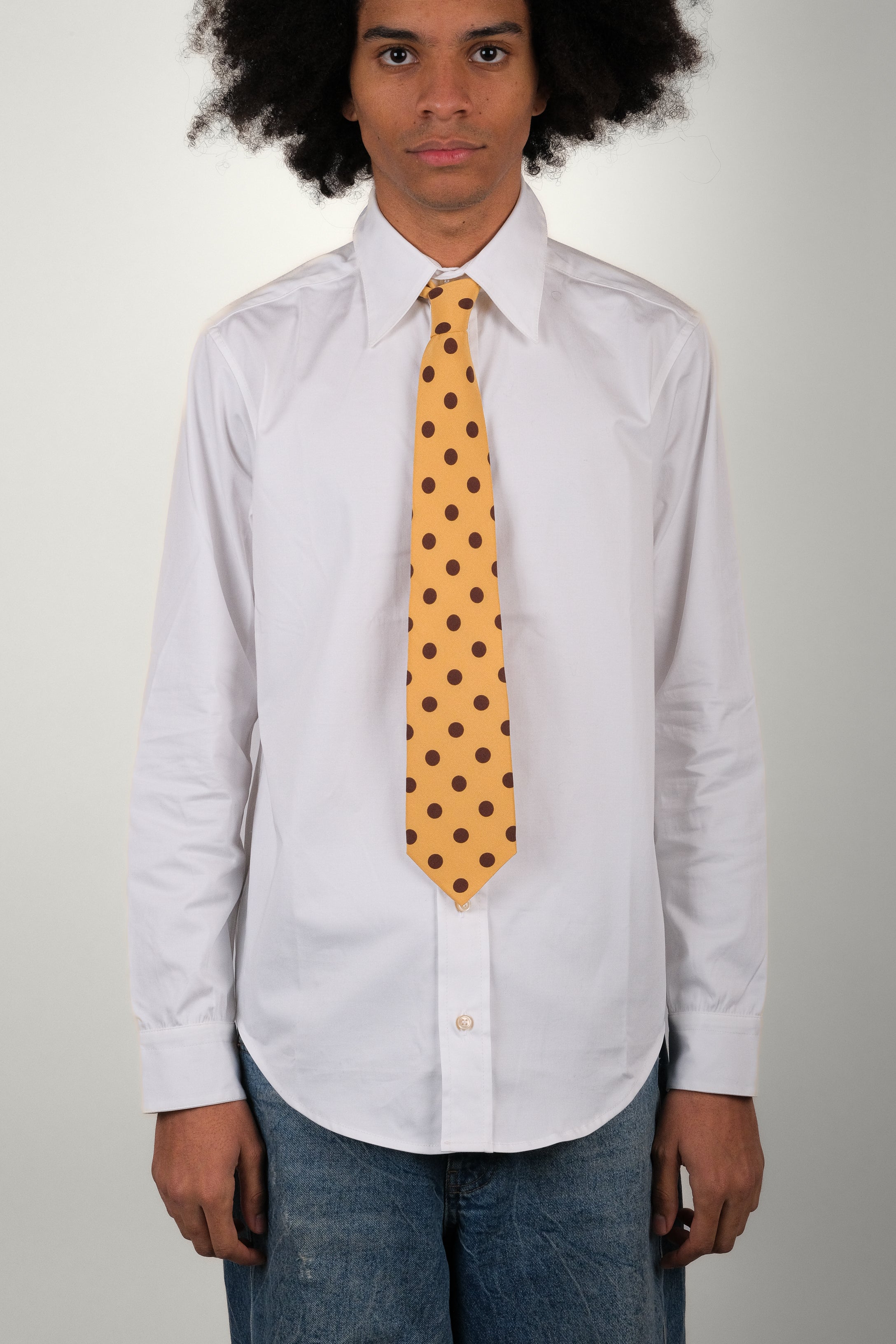 CRAVATE • POLKADOT JAUNE | Cravate pour homme Erevan