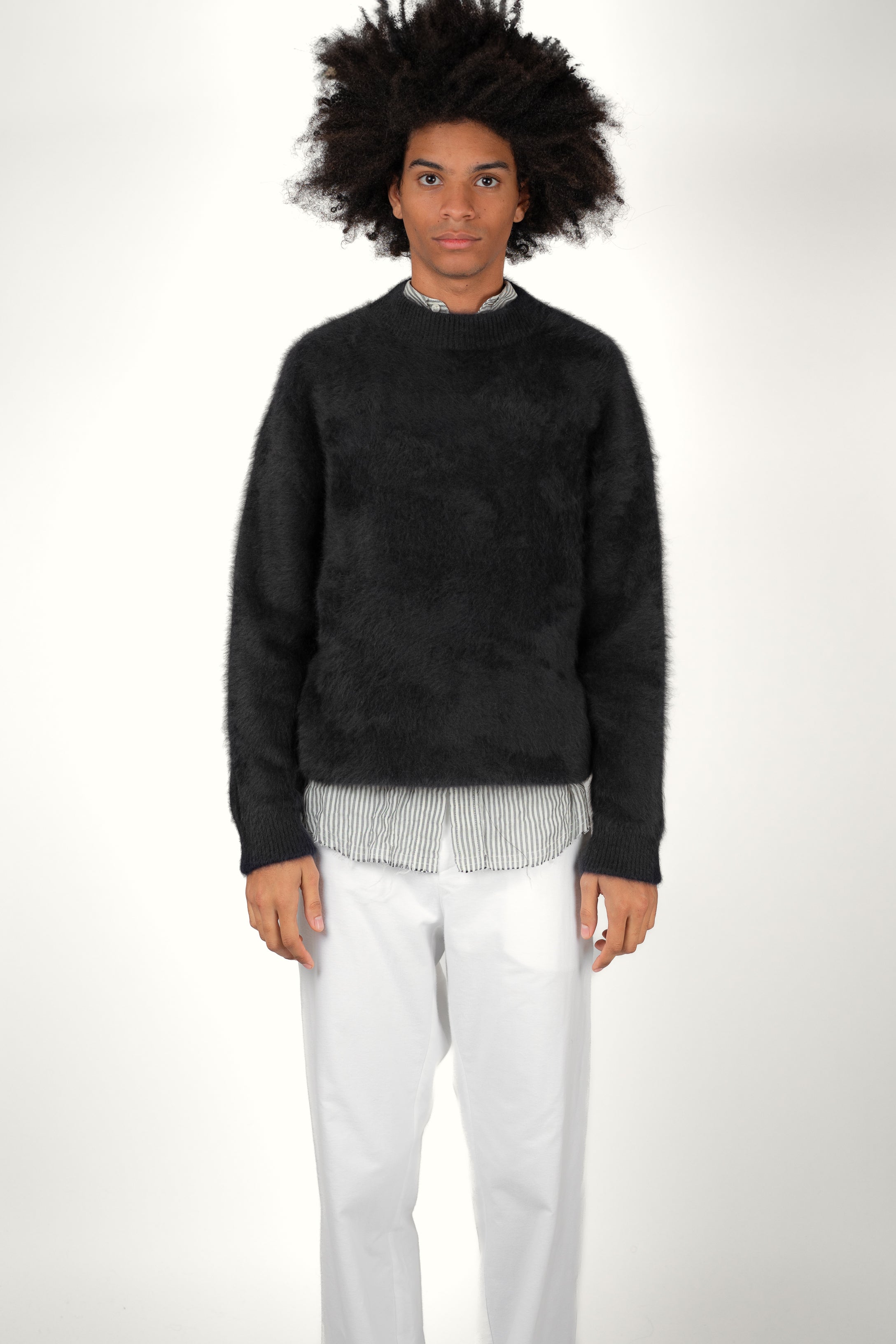 CREWNECK FOX • CASHMERE NAVY | Crewneck pour homme Erevan