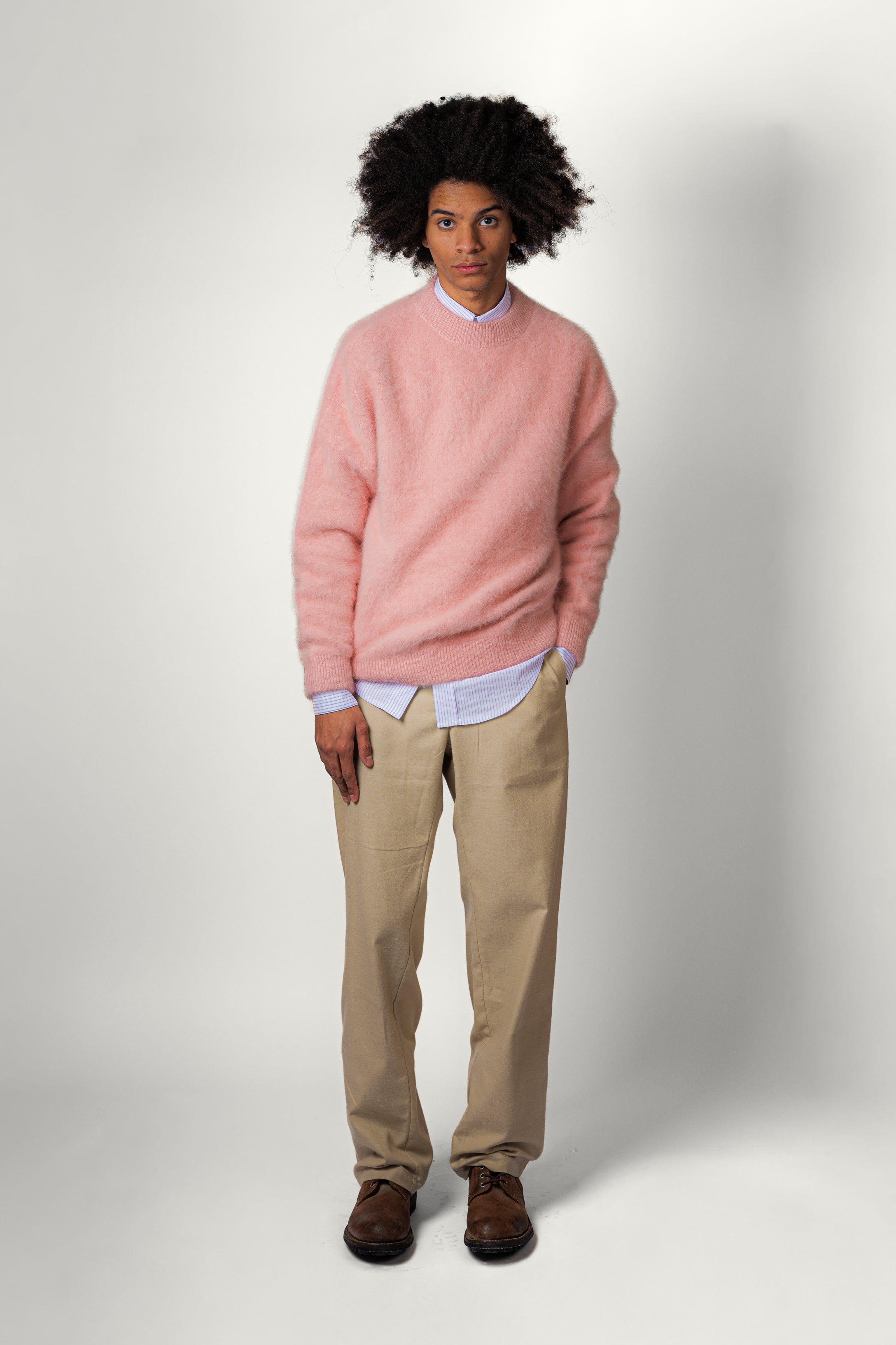 CREWNECK FOX • CASHMERE ROSE | Crewneck pour homme Erevan