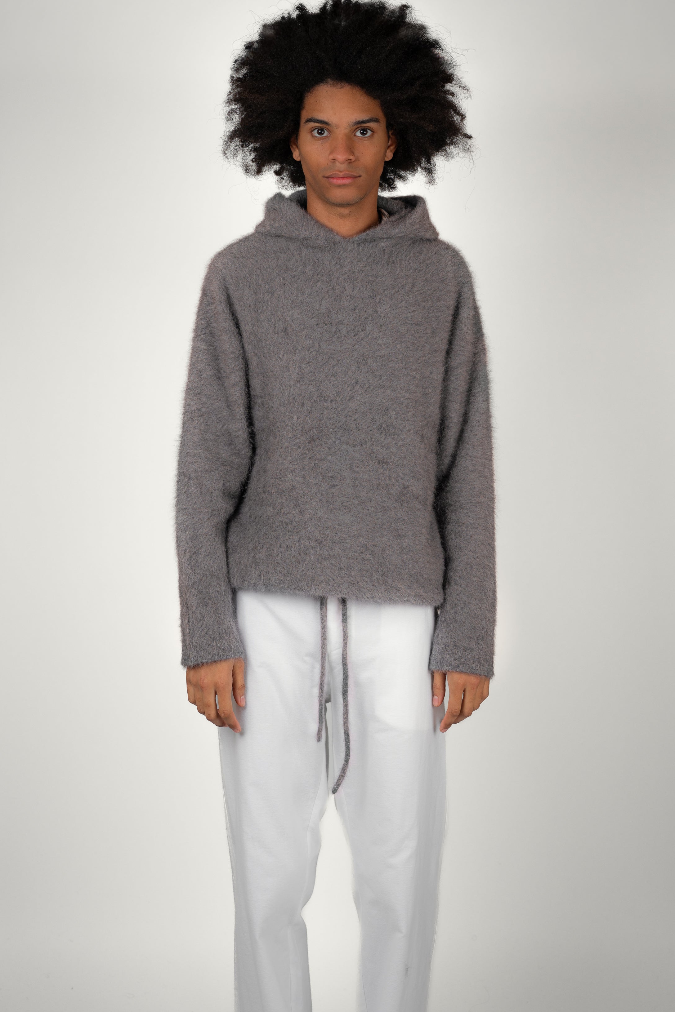 HOODIE FOX • CASHMERE GRIS | Hoodie pour homme Erevan