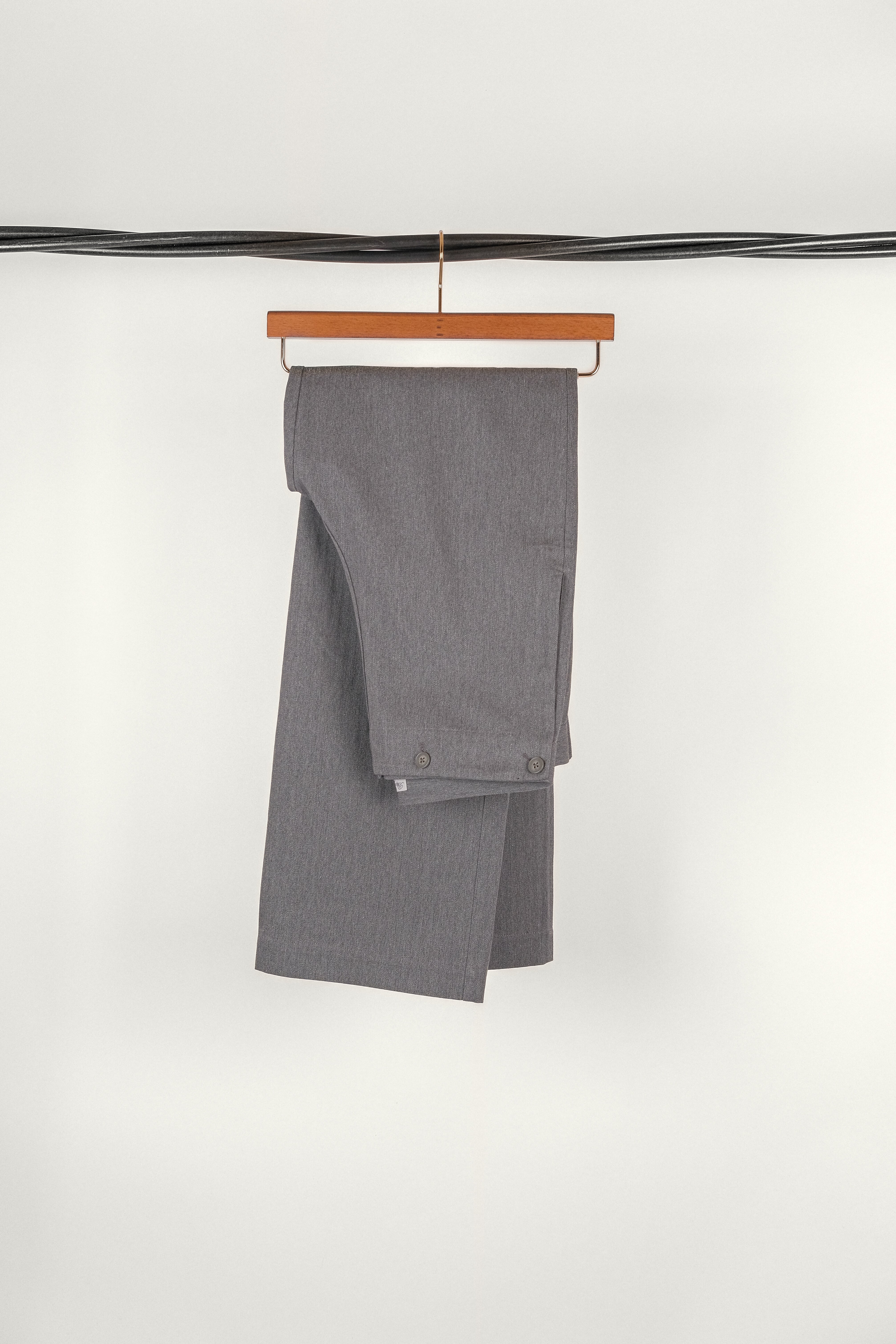 PANTALON A PONT • HERRINGBONE GREY | Pantalon pour homme Erevan