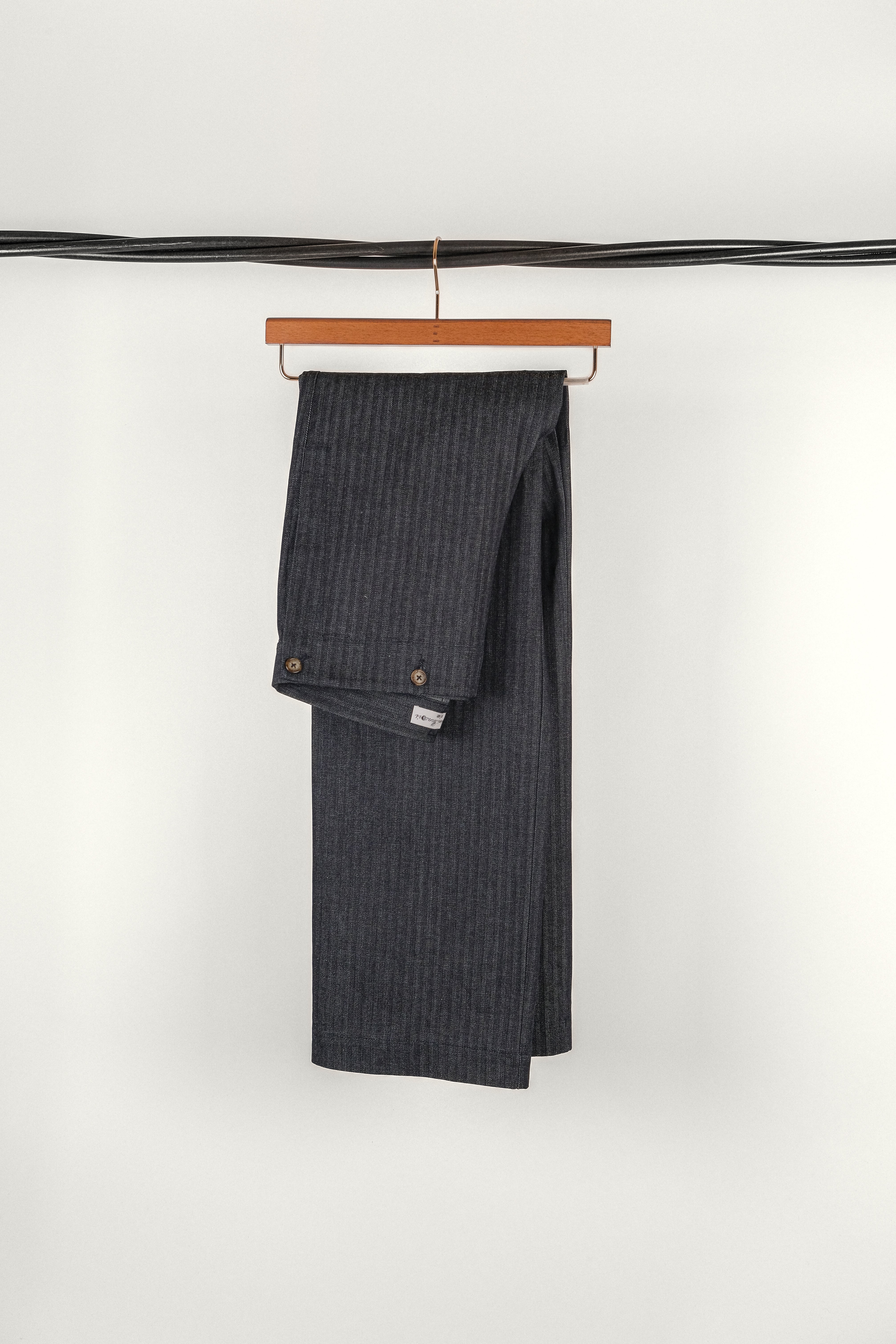 PANTALON A PONT • HBT INDIGO | Pantalon pour homme Erevan