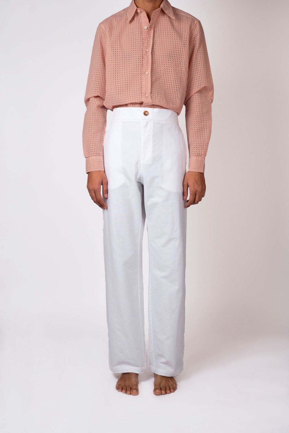 PANTALON CAPON • OXFORD BLANC | Pantalon pour homme Erevan