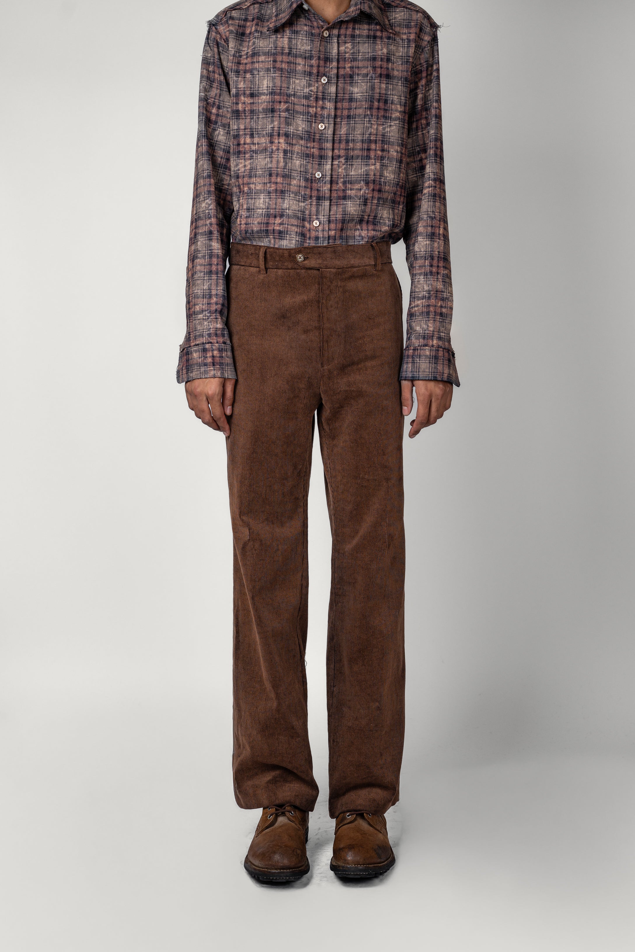 PANTALON LIPP • VELOURS CÔTELÉS MARRON | Pantalon pour homme Erevan