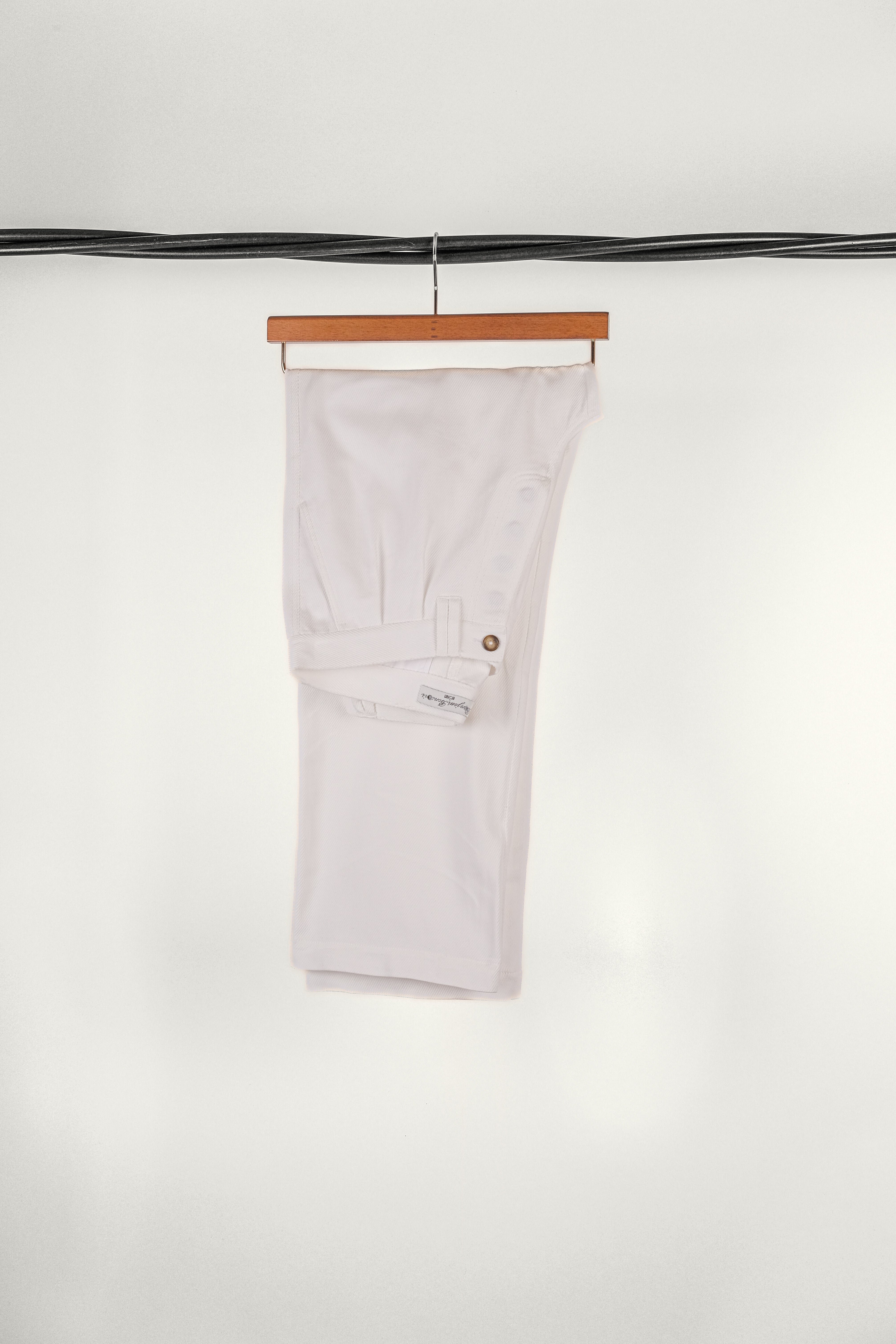 PANTALON WALTER SIWA • DENIM BLANC | Pantalon pour homme Erevan