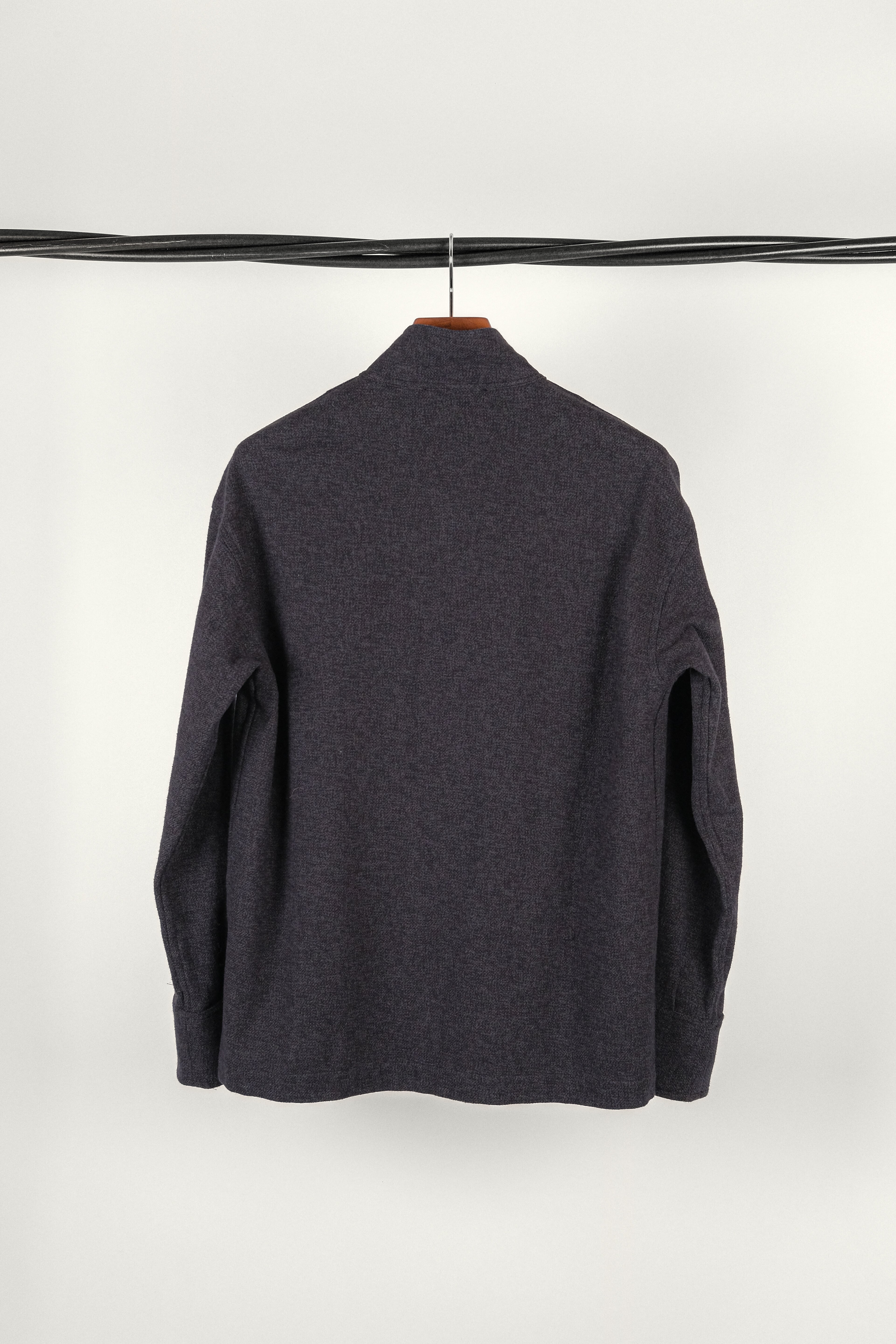 SURCHEMISE OFFICIER • TWILL BRUSH NAVY | Surchemise pour homme Erevan