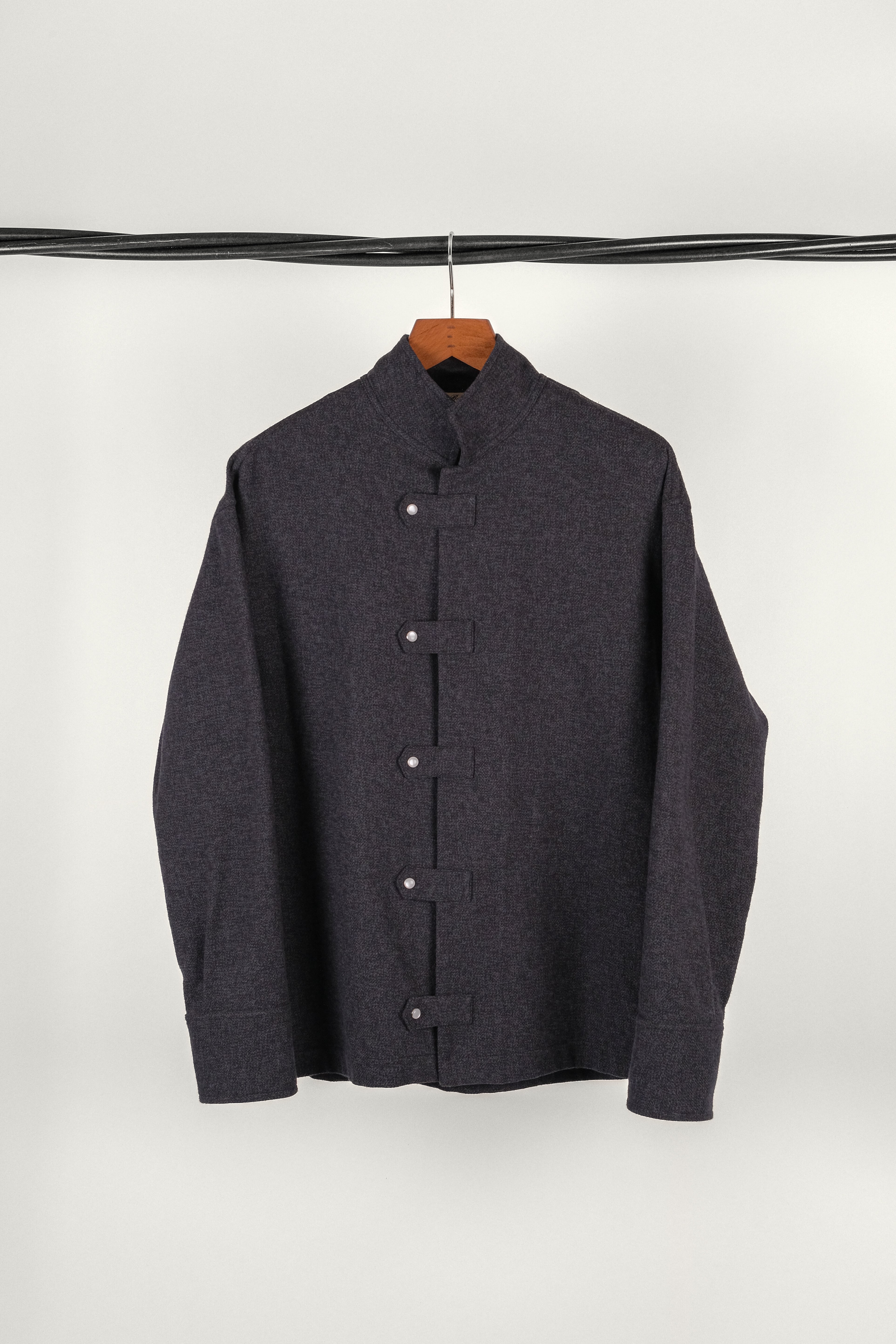 SURCHEMISE OFFICIER • TWILL BRUSH NAVY | Surchemise pour homme Erevan