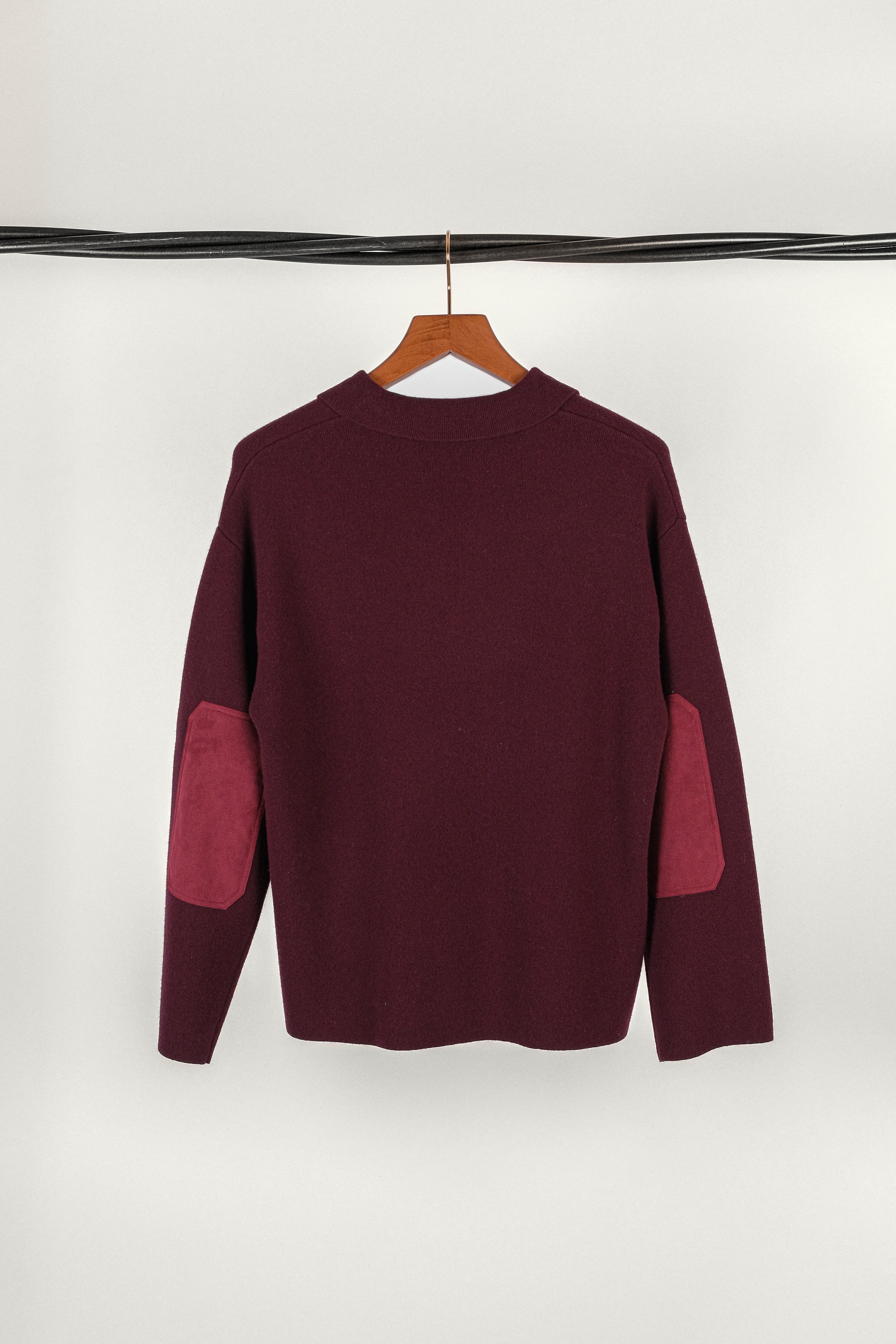 VAREUSE LA PONCHE • MERINO WOOL BORDEAUX | Vareuse pour homme Erevan