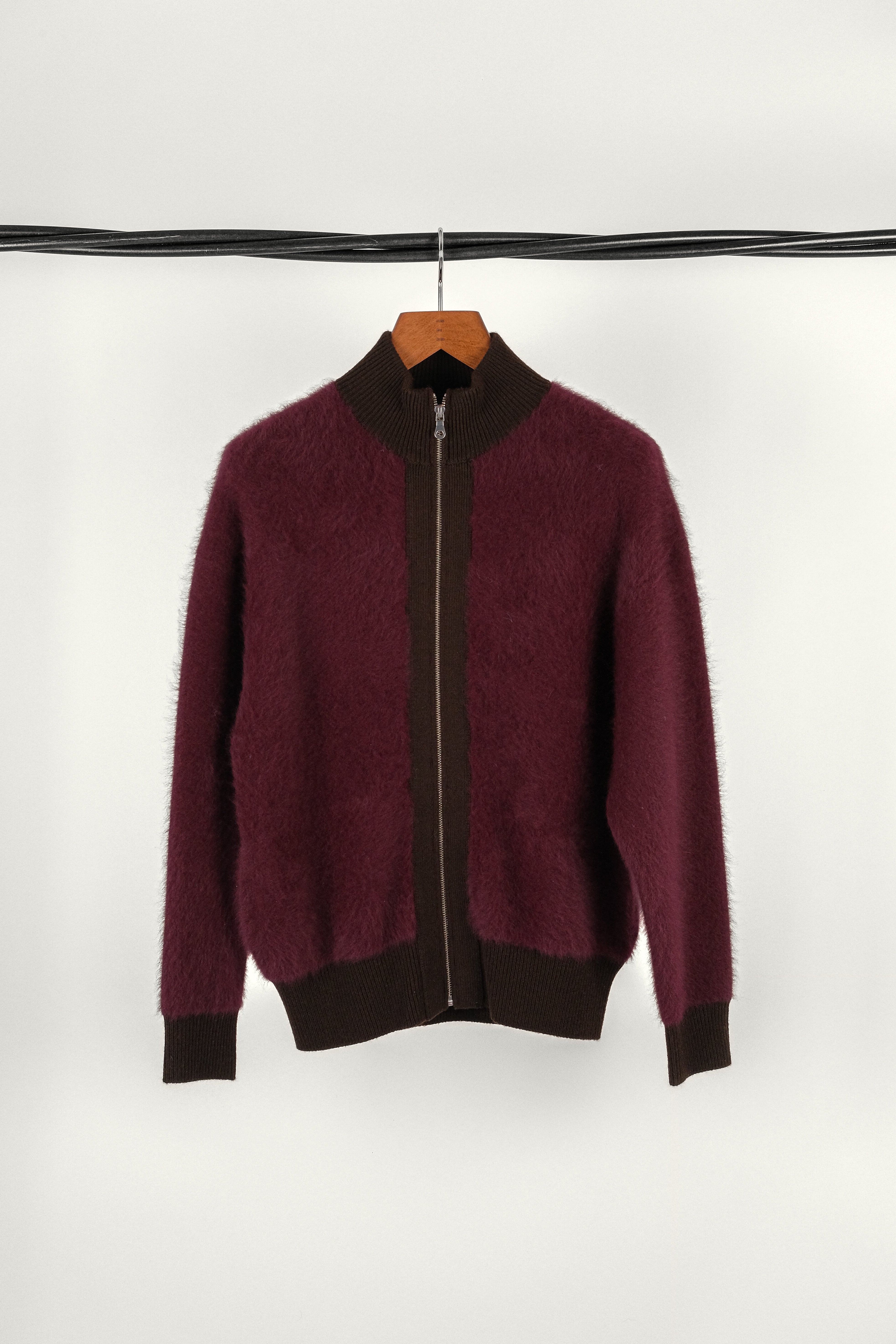 ZIP JACKET FUJI • CASHMERE BURGUNDY | Zip Jacket Fuji pour homme Erevan