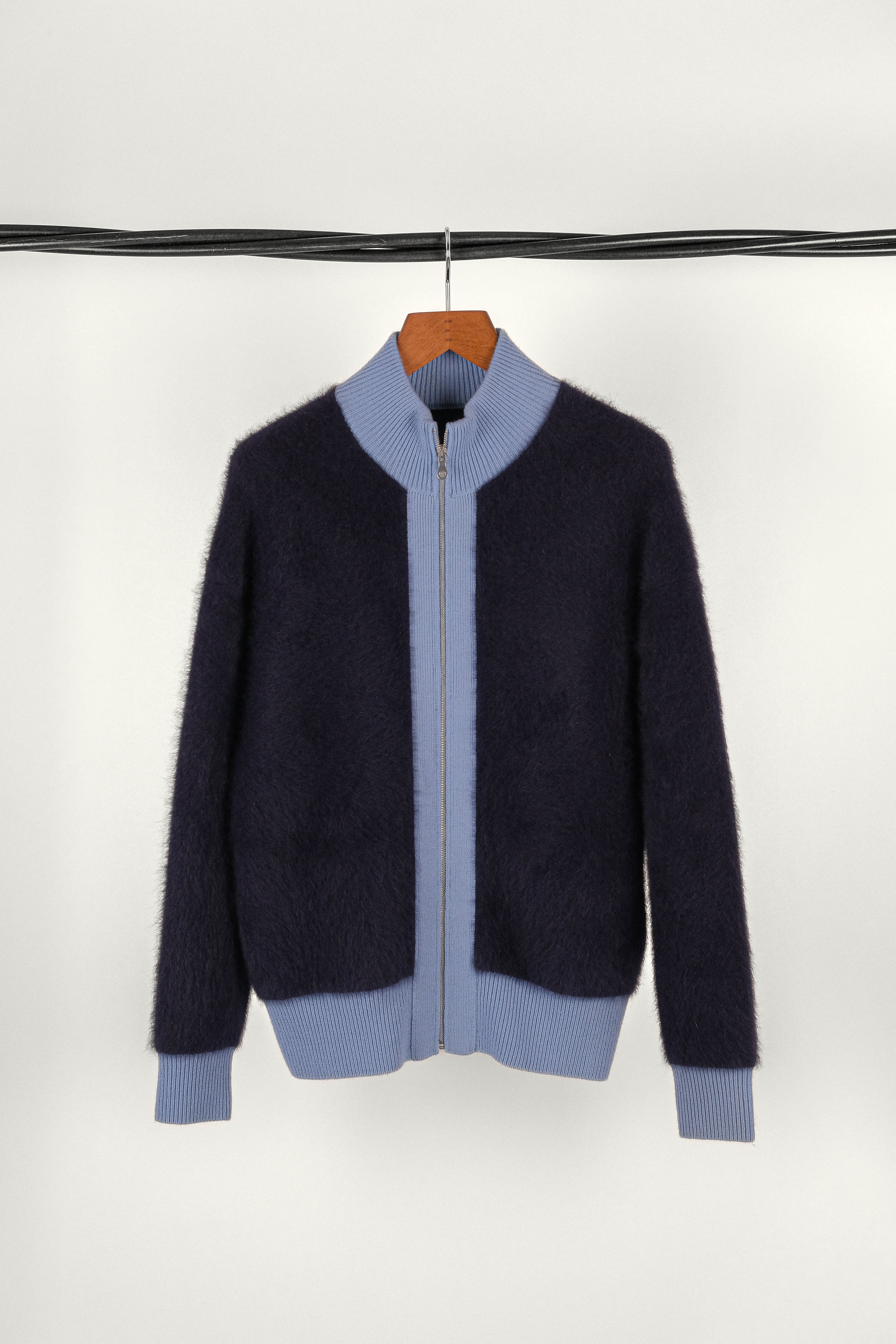 ZIP JACKET FUJI • CASHMERE NAVY | ZIP JACKET FUJI pour homme Erevan