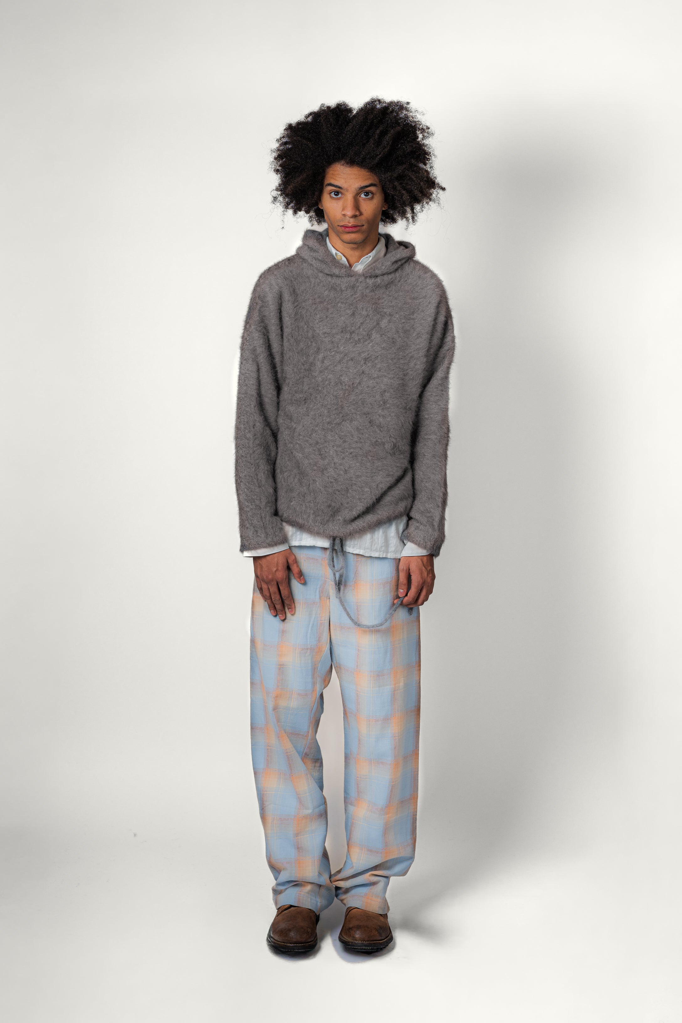 HOODIE FOX • CASHMERE GRIS | Hoodie pour homme Erevan