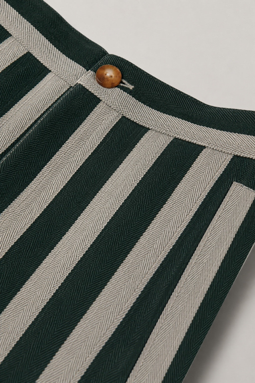 DOBBY GREEN CAPON TROUSERS