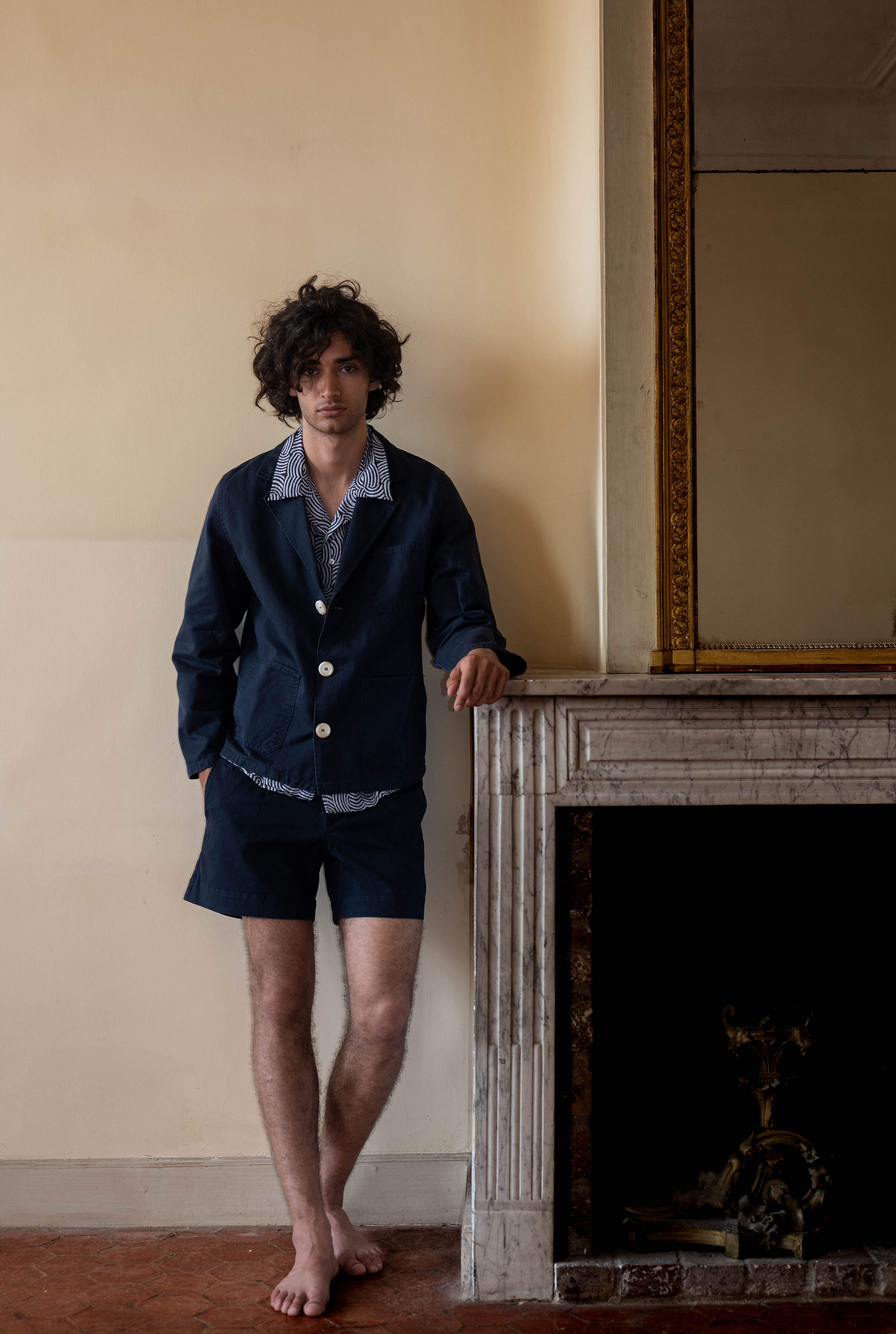 LA PONCHE JACKET - BLACK HERRINGBONE