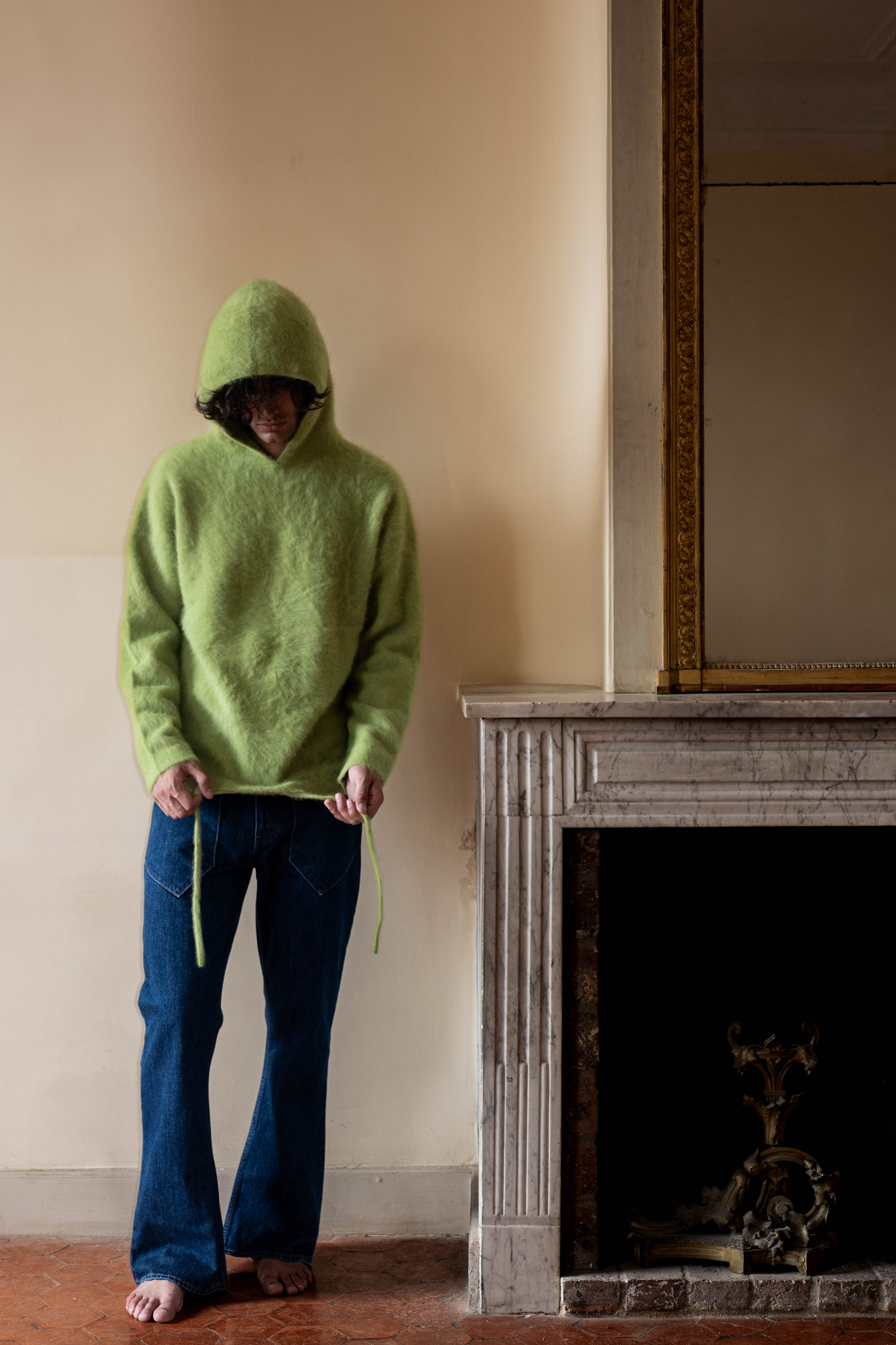 HOODIE FOX • CASHMERE VERT | Hoodie pour homme Erevan