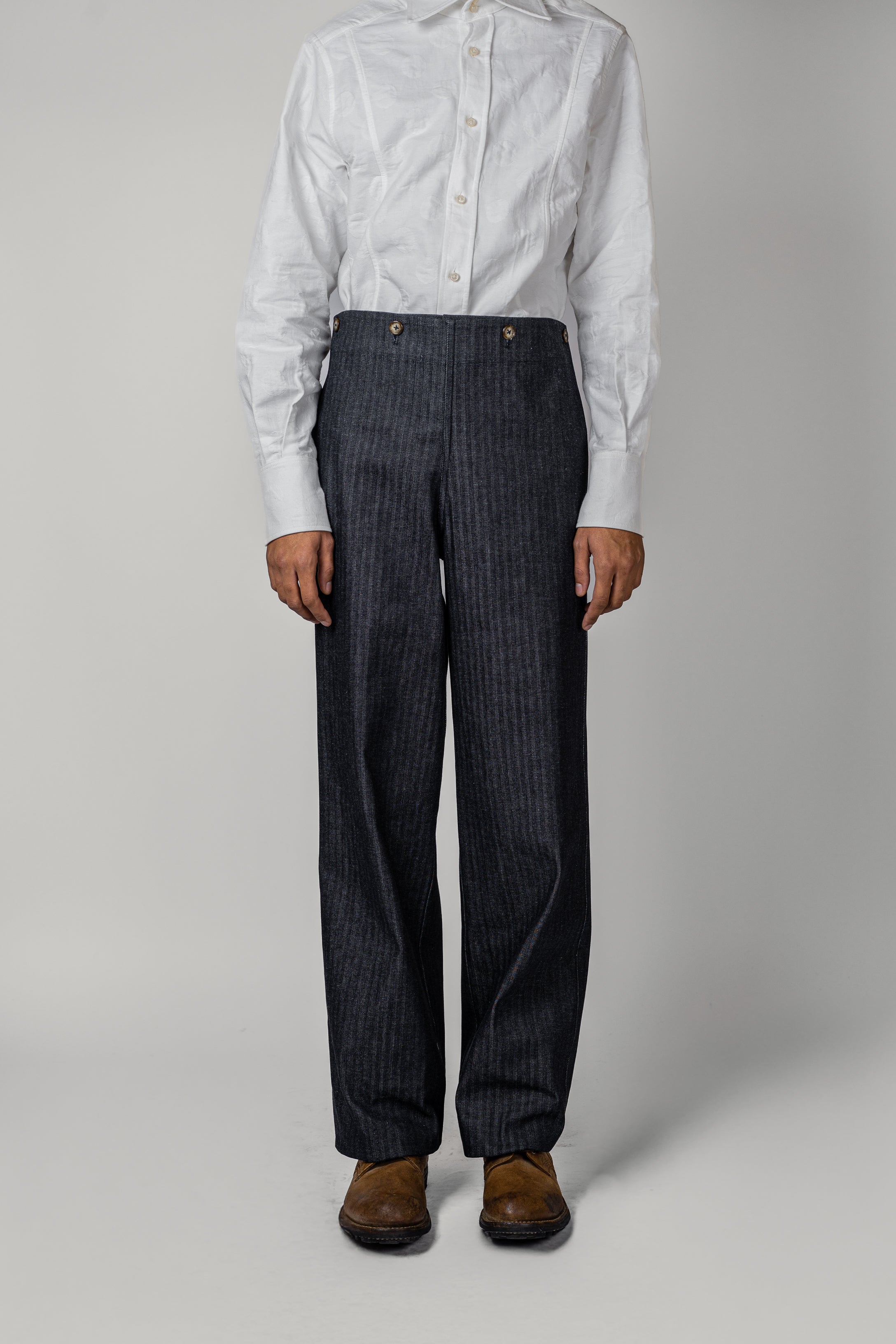 PANTALON A PONT • HBT INDIGO | Pantalon pour homme Erevan