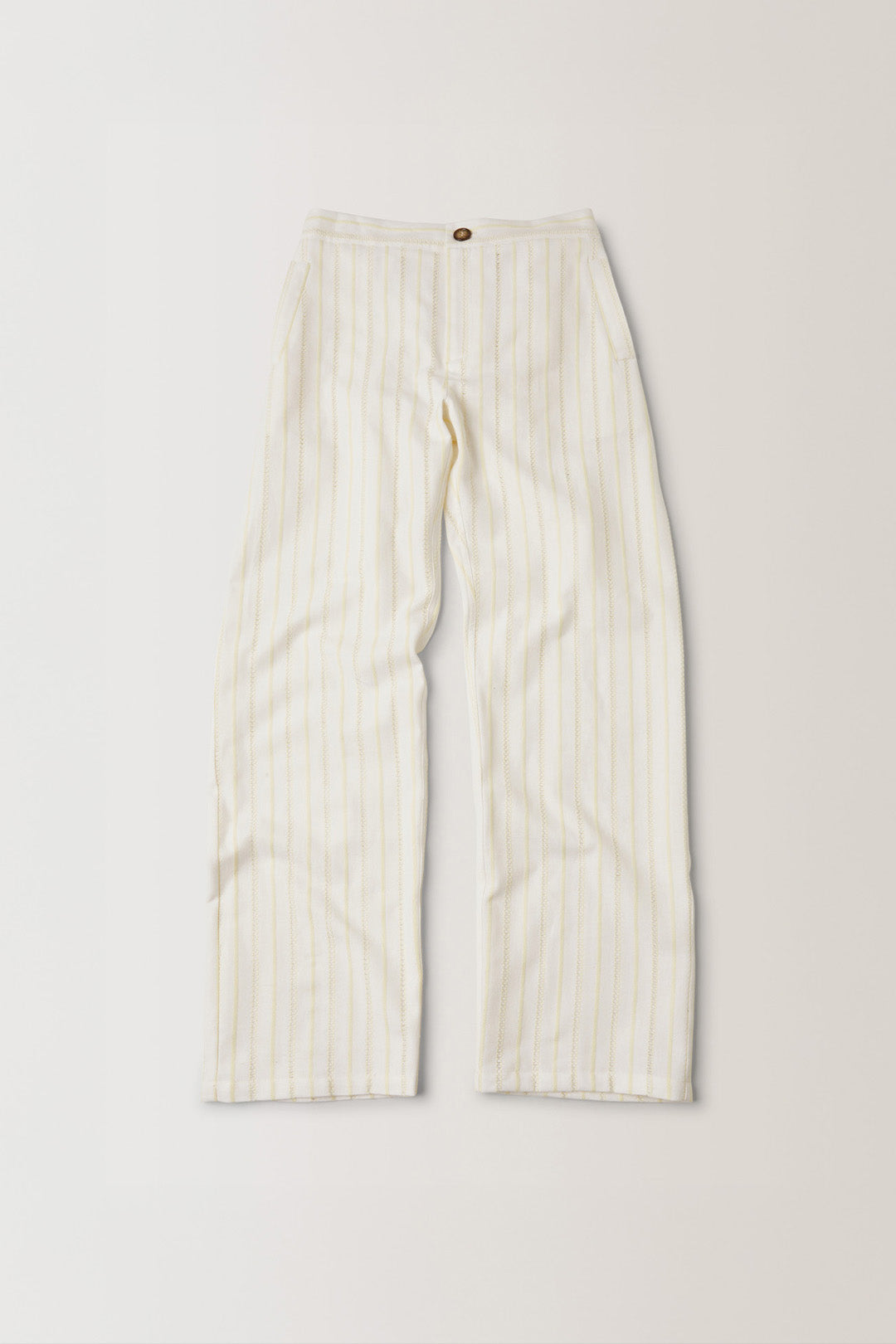 PANTALON CAPON - RAYURE CRÈME