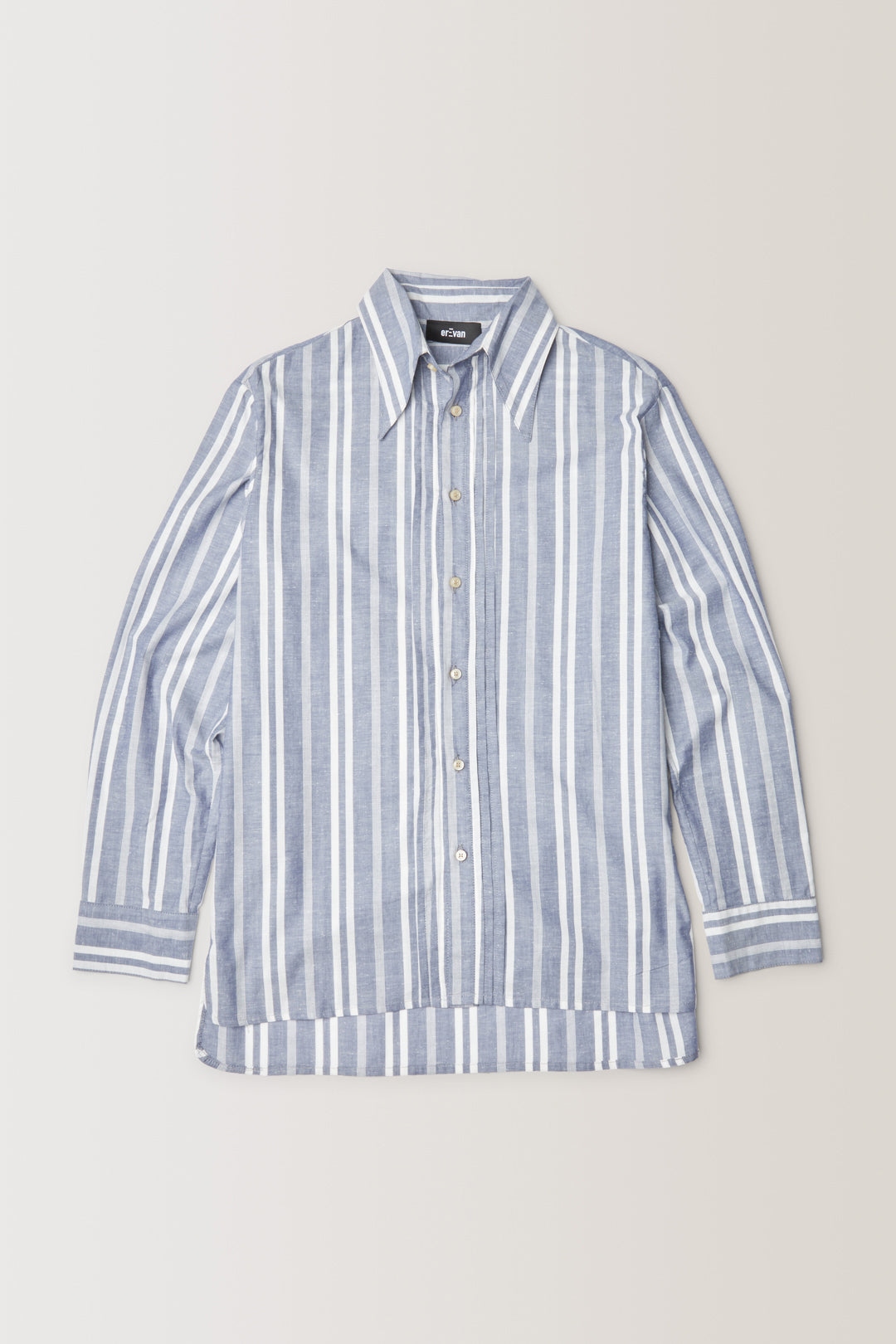 Chemise Camarat • Rayure indigo | Chemise pour homme Erevan