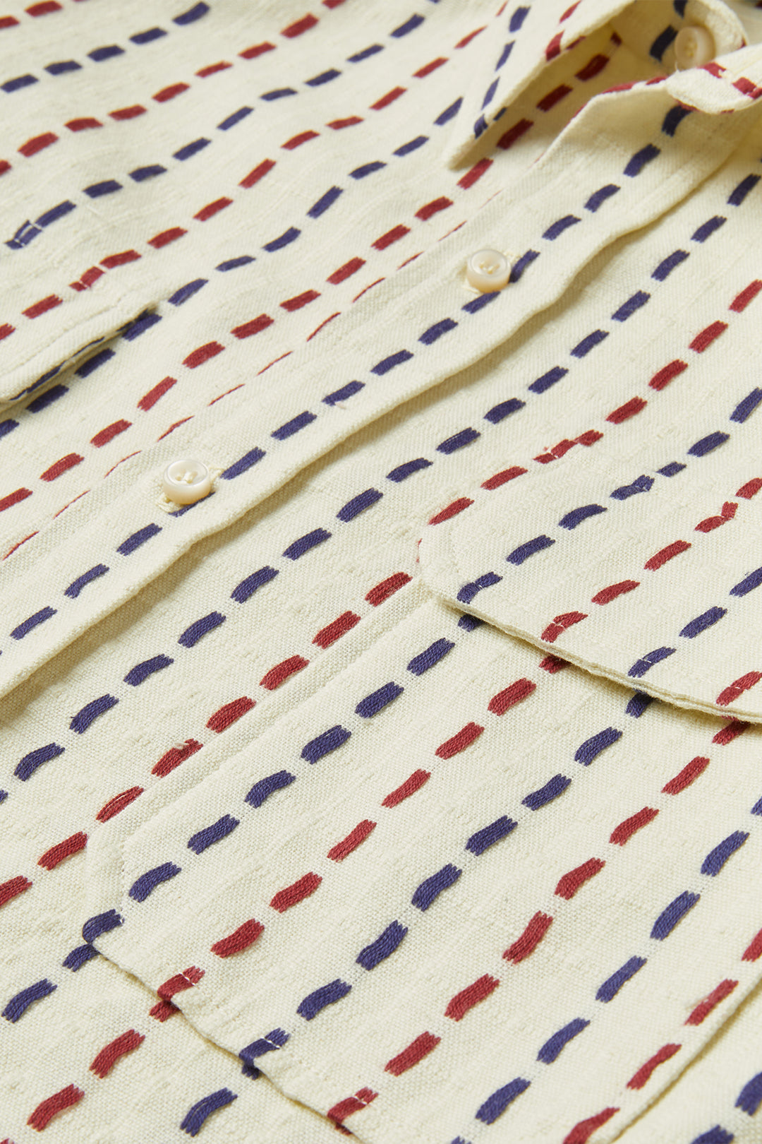 CHEMISE CAMARGUE E • JACQUARD BLEU BLANC ROUG | Chemise pour homme Erevan