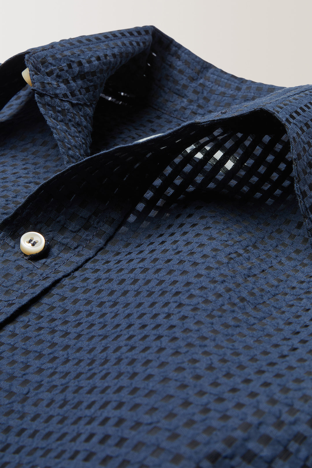 EREVAN SHIRT - NAVY CHECK