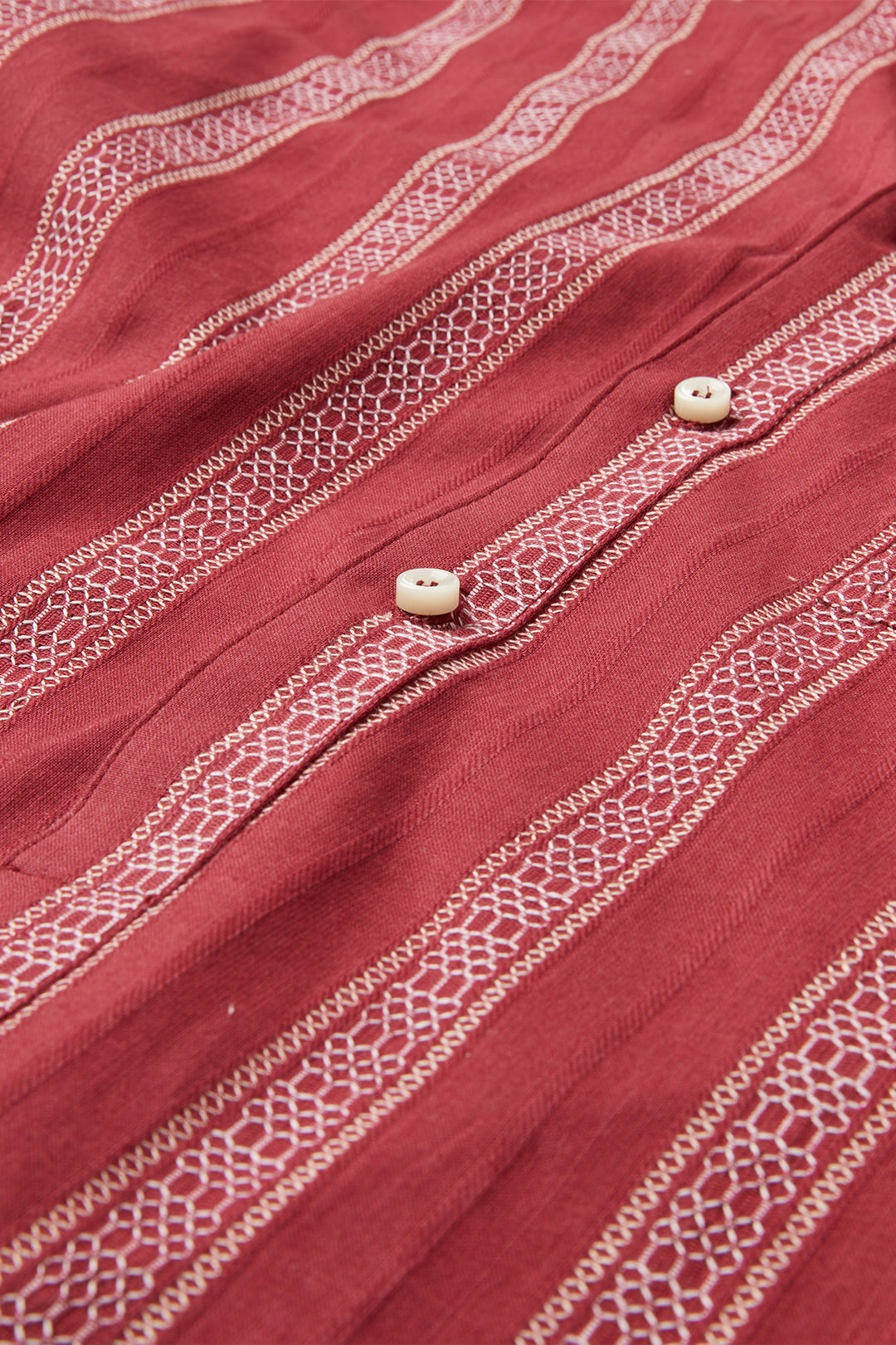 LICES SHIRT - BURGUNDY STRIPE