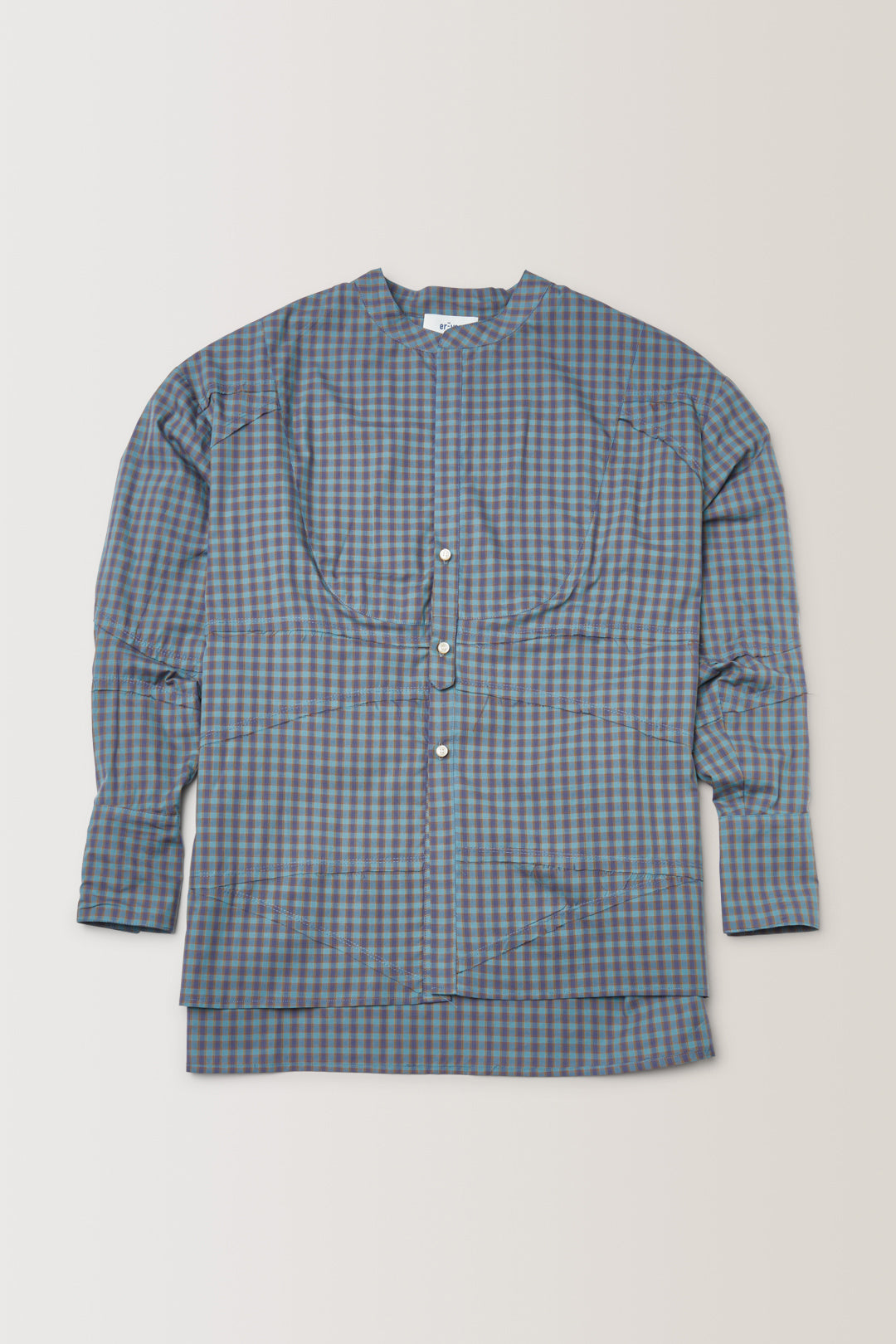 CHEMISE OKAZAKI - CARREAUX VERT