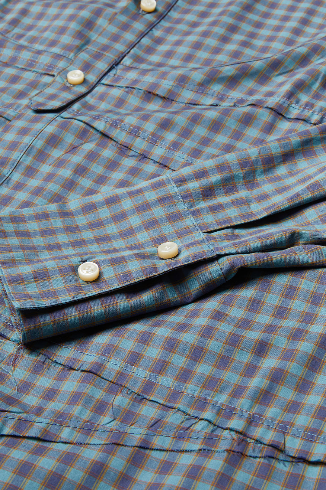 CHEMISE OKAZAKI - CARREAUX VERT