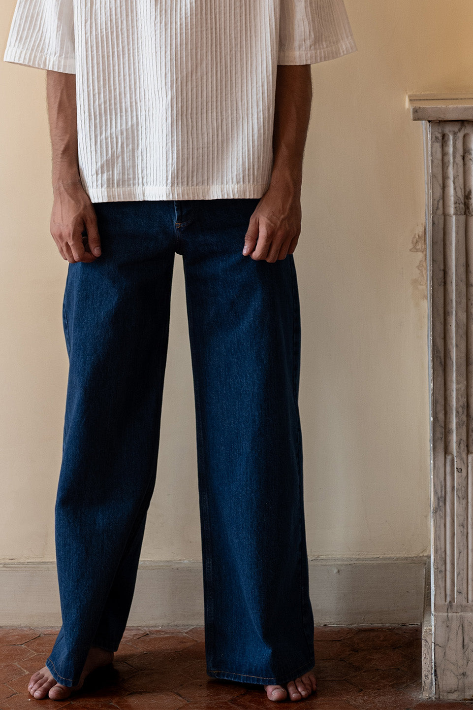 PANTALON DENIM OKAYAMA • DENIM 43 INDIGO | Pantalon pour homme Erevan