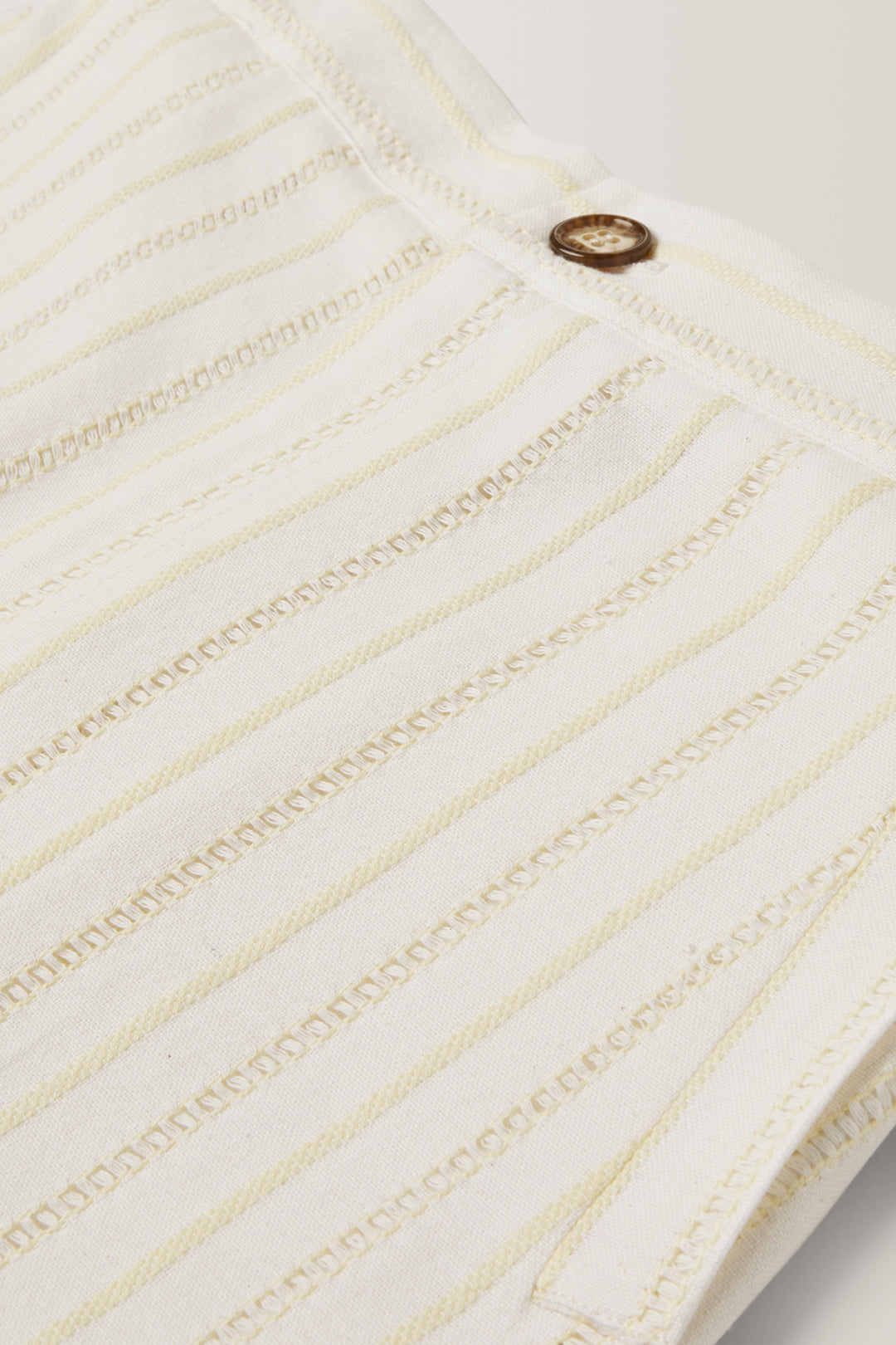 PANTALON CAPON • JACQUARD RAYURE CREME | Pantalon pour homme Erevan