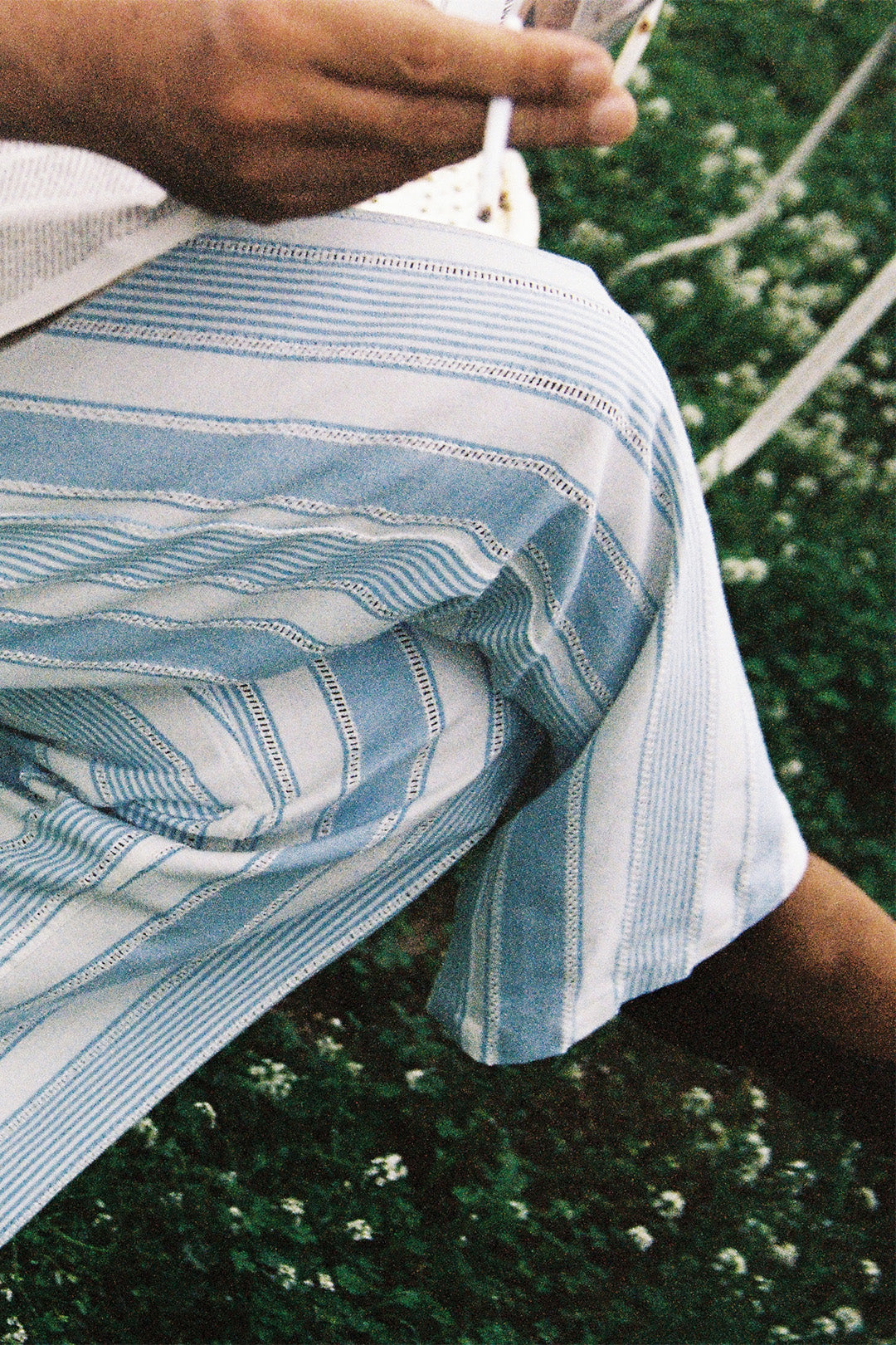 PANTALON CAPON - JACQUARD RAYURE